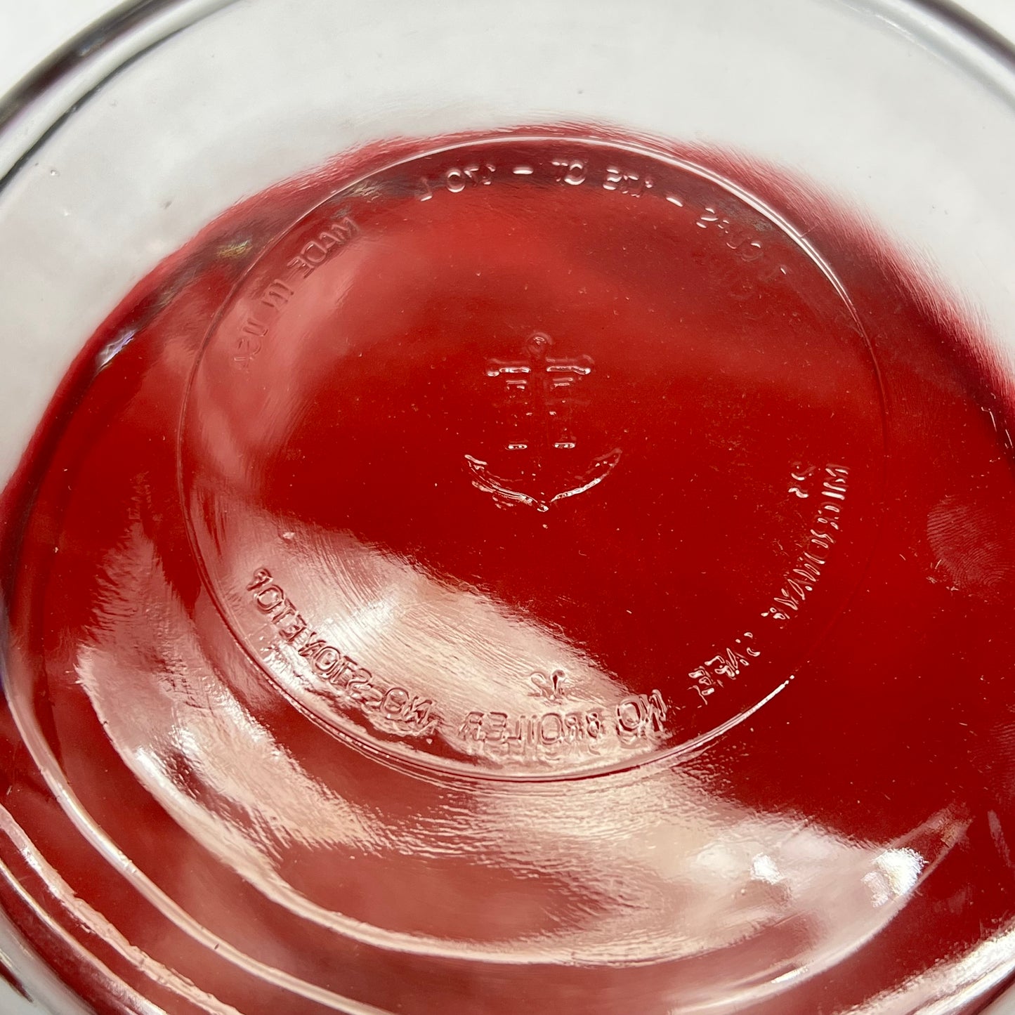 ZA@ ANCHOR (26 PIECE SET) Glass Food Storage Set Snug Fit Lids 1,2,3 & 7 Cup Red 14607ECOM A