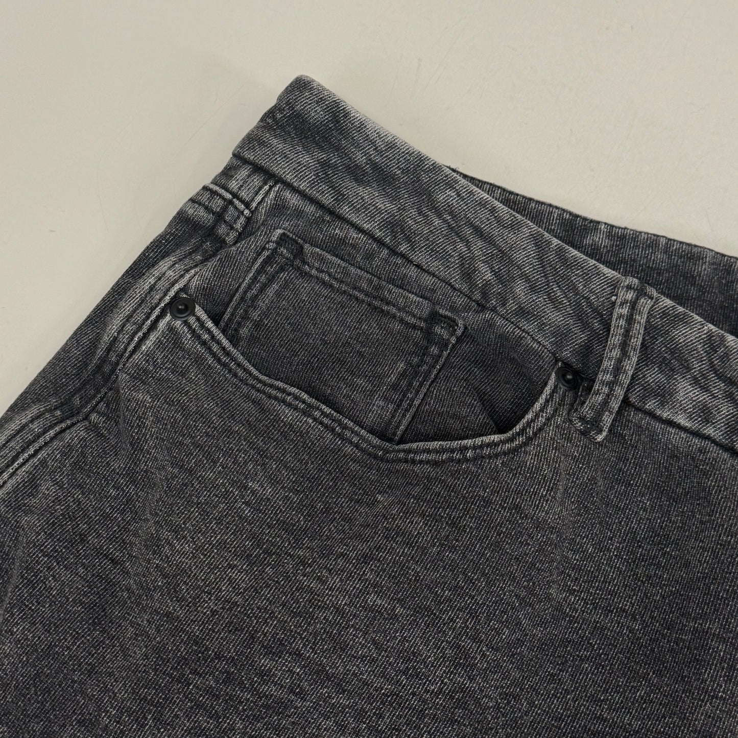 GOOD AMERICAN Jeanius Good Skate Jeans Women's Sz 18 Black GS0409BVN