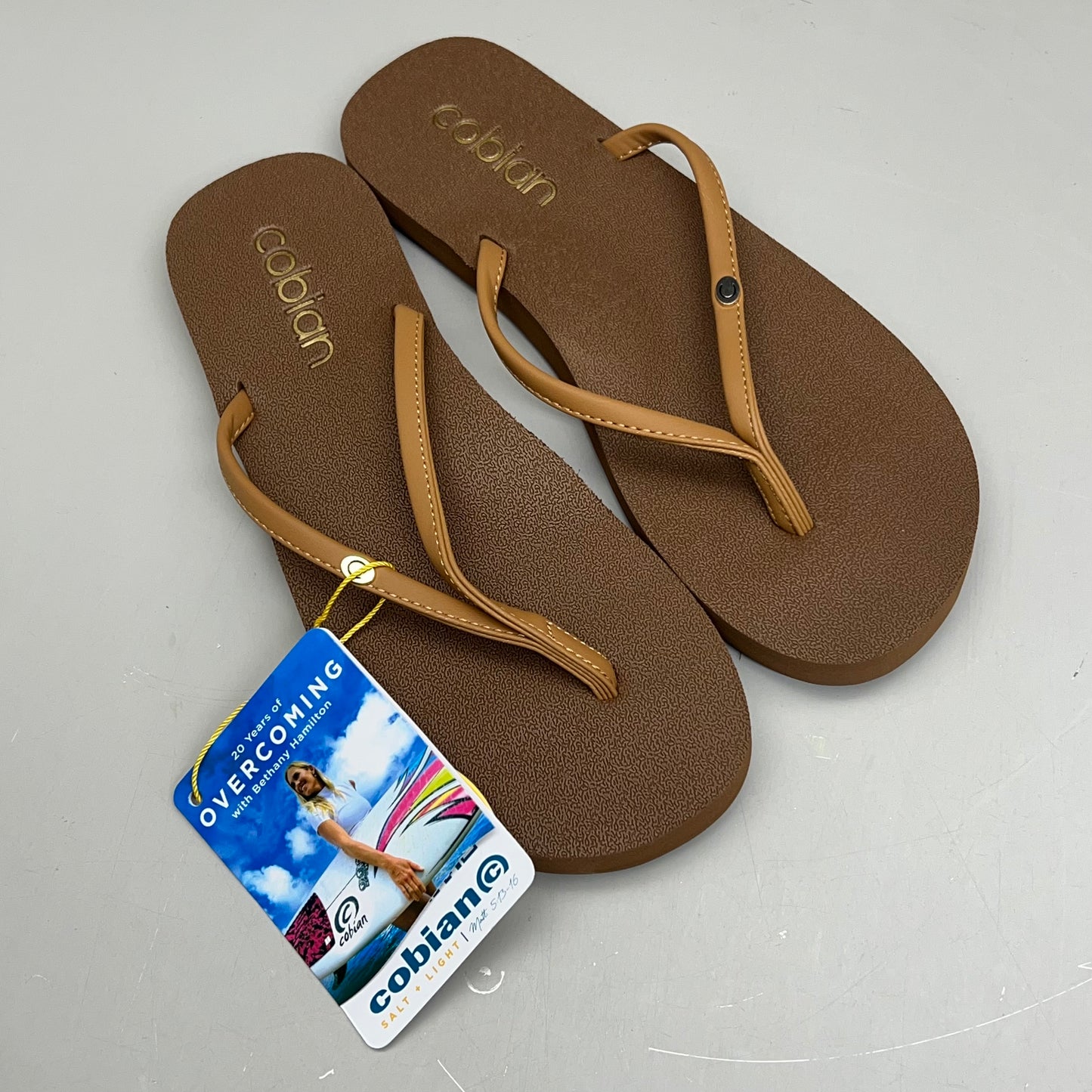 COBIAN Nia's Bounce 2 Synthetic Leather Sandals Women's Sz 11, EU 42.5 Tan NIA25-230-11
