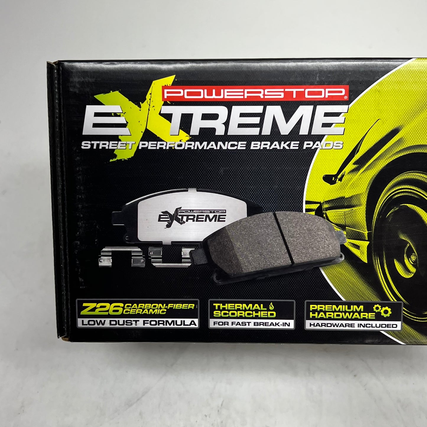 POWER STOP Street Performance Carbon Fiber Ceramic Brake Pads Kit Z26-2220