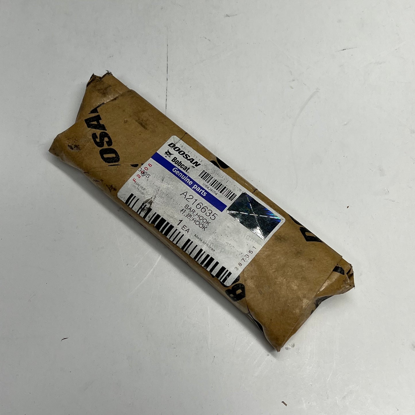 BOBCAT Genuine Oem Parts Doosan Hook Bar Component A216635