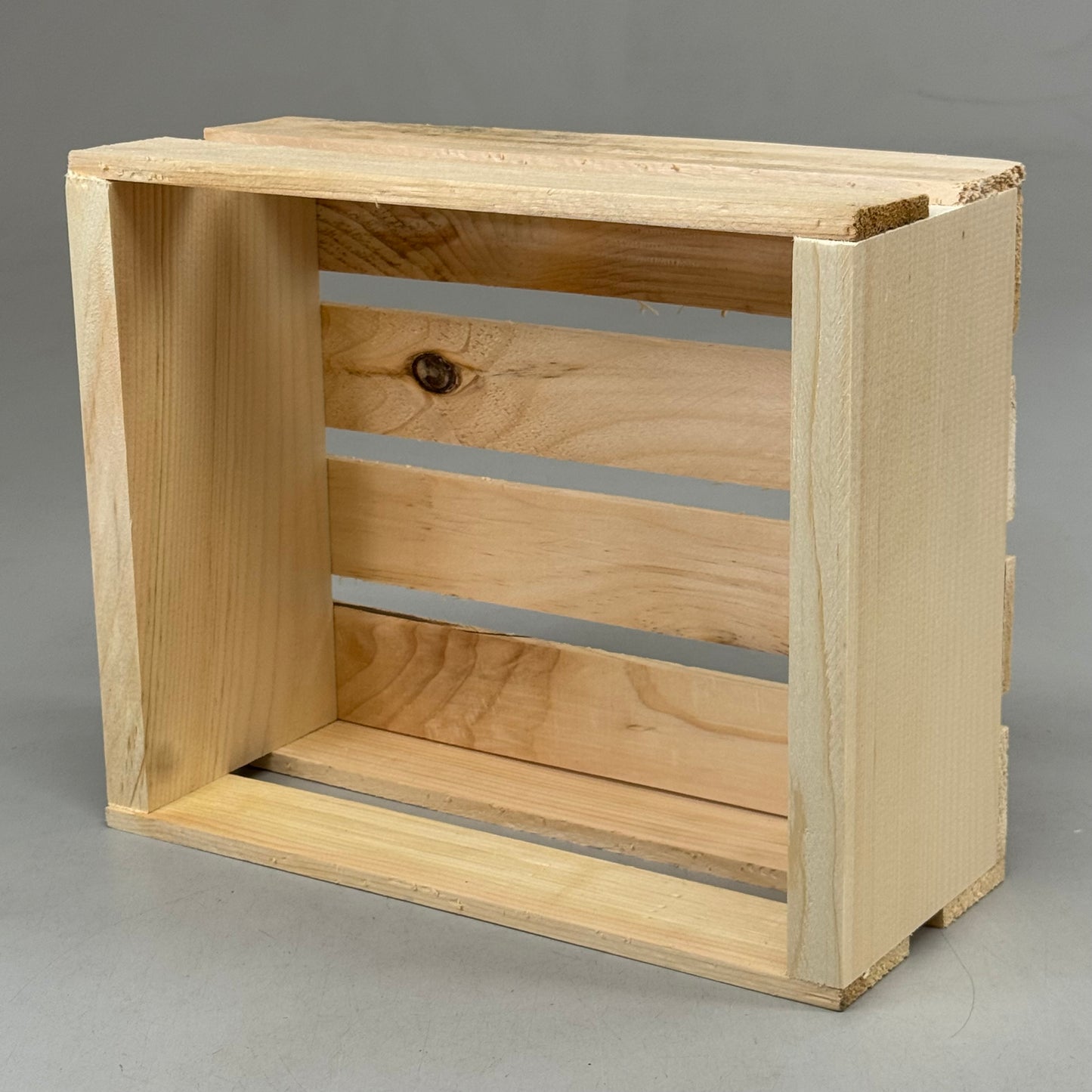 MAKE MARKET (8 Pack) 11" Half Wood Crate  11" Unfinished