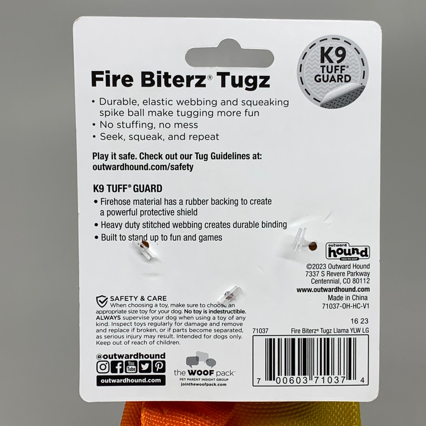 ZA@ OUTWARD HOUND Fire Biterz Tugs for Rough Playing Touch Chewers 71037 C