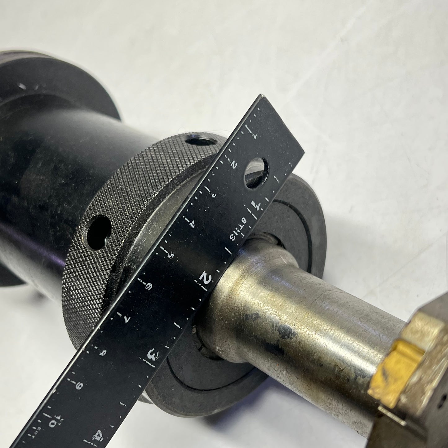 KENNAMETAL Cat 50 Tool Holder W/ Face Mill Tool ~ 1-7/16" CV50TG150550 (Used)