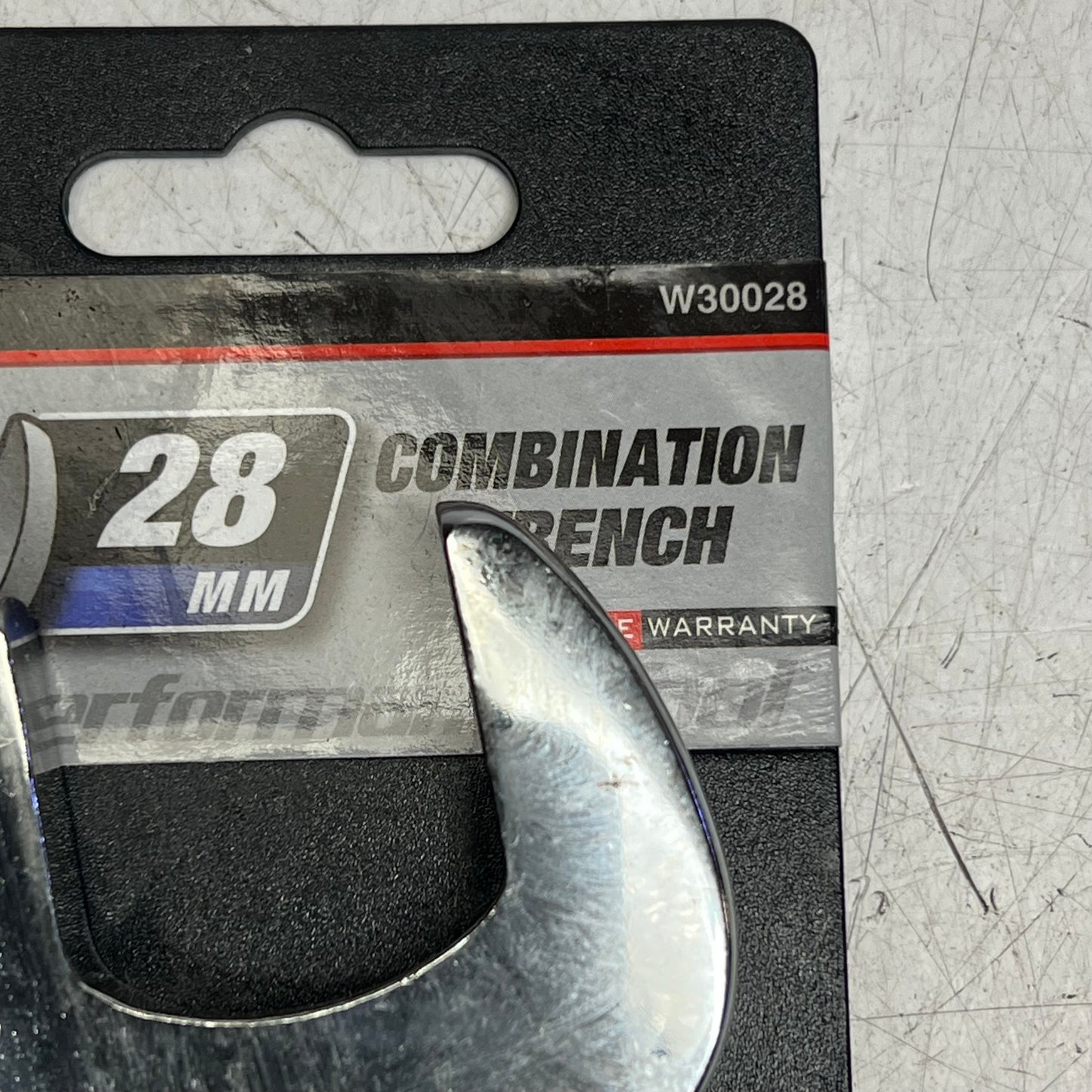 PERFORMANCE TOOLS Combination Wrench Corrosion Resistant 28mm Chrome W30028