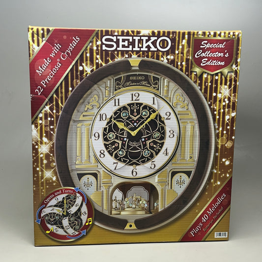 SEIKO Special Collector's Edition Clock Plays 40 Melodies Batteries Included (AS-IS)