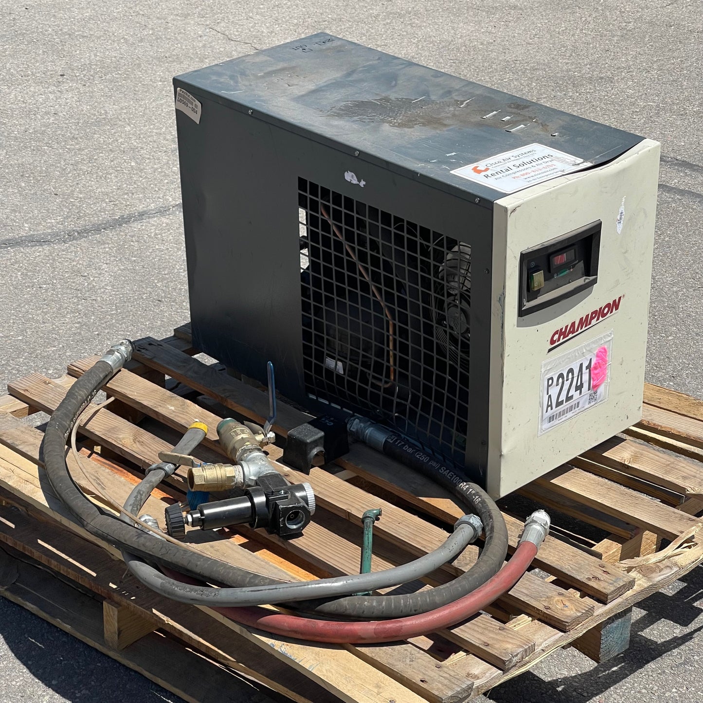 ZA@ Pallet of CHAMPION Refrigerated Air Dryer CGD100A1 (AS-IS)