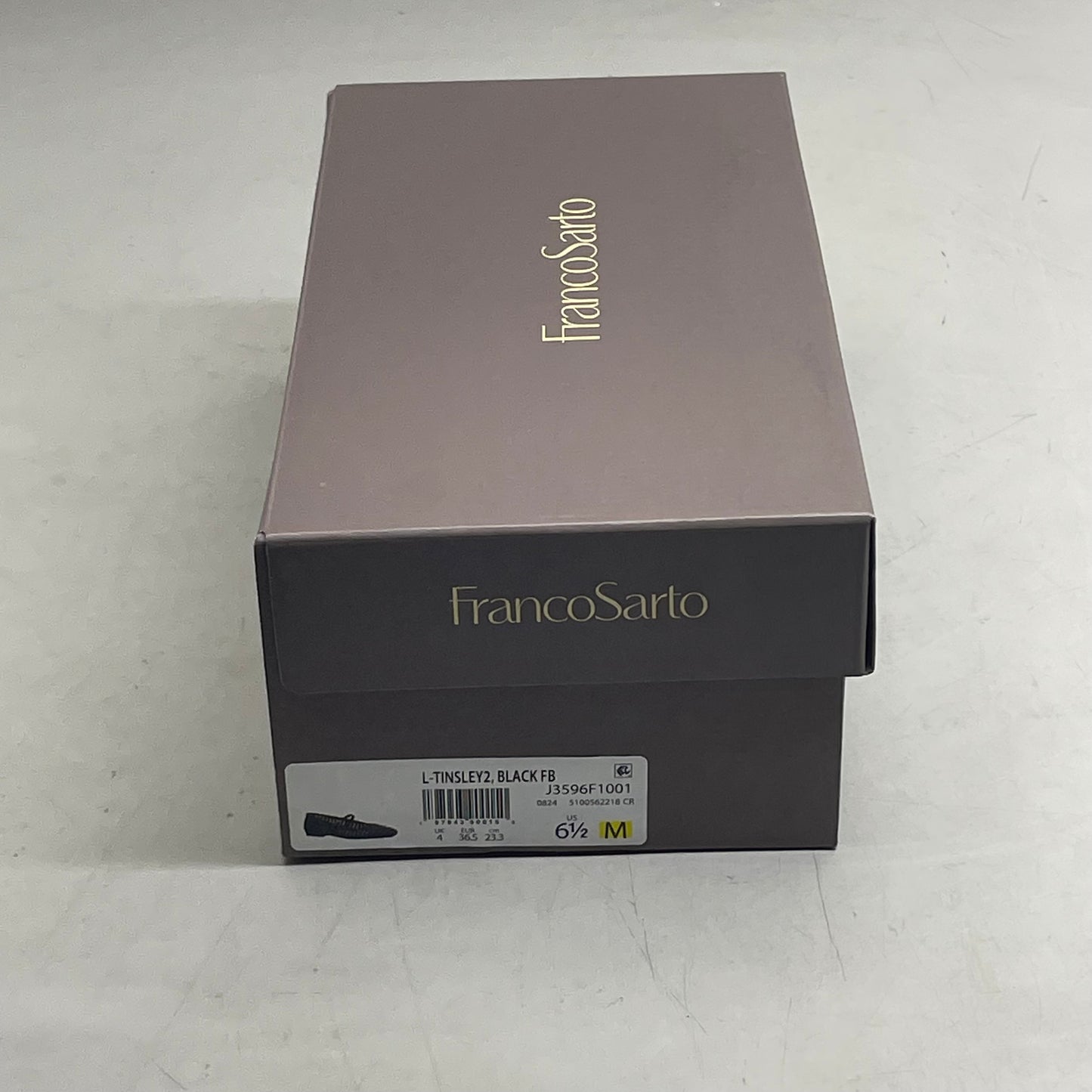 FRANCO SARTO L-Tinsley Mary Jane Women's Flat SZ M 6.5 Black