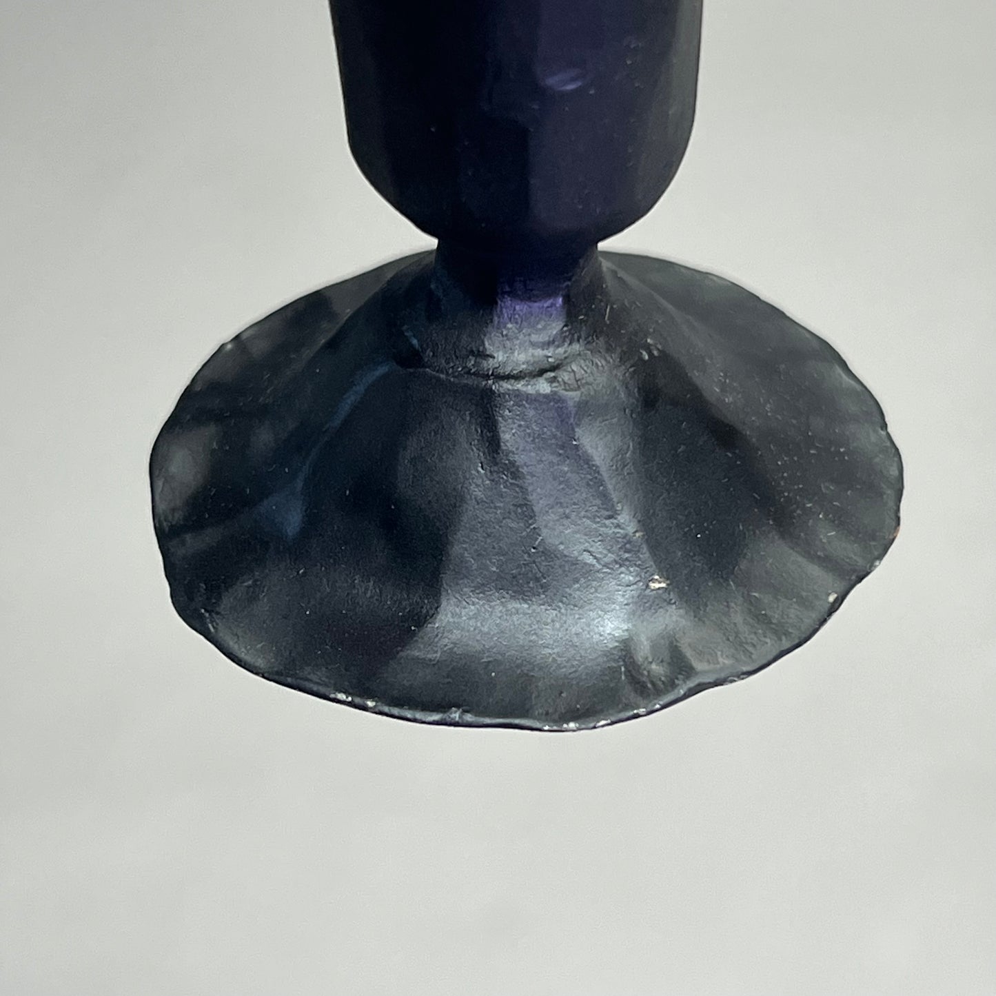 CREATIVE CO-OP (2 PACK) Hand Forged Cast Iron Candle Holder  3.5" Black DG0184