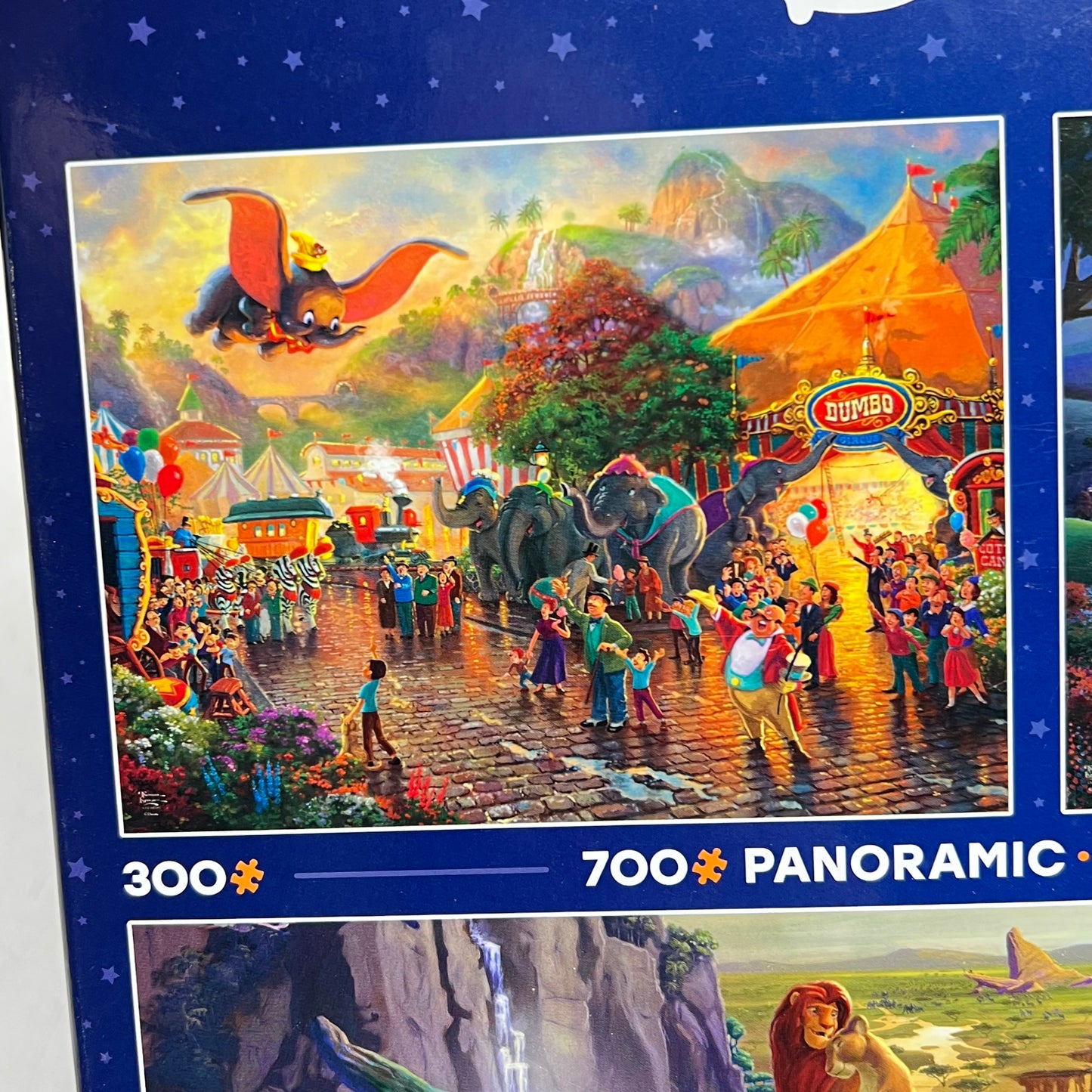 DISNEY Multiple Panoramic Jigsaw Puzzle Of Disney Scenes 300, 500 & 700 Piece 1124-3