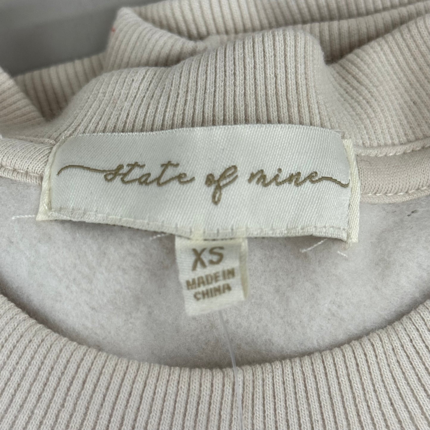 STATE OF MINE Women's Texas Lone Star State Sweatshirt Sz-XSmall Stone 15711