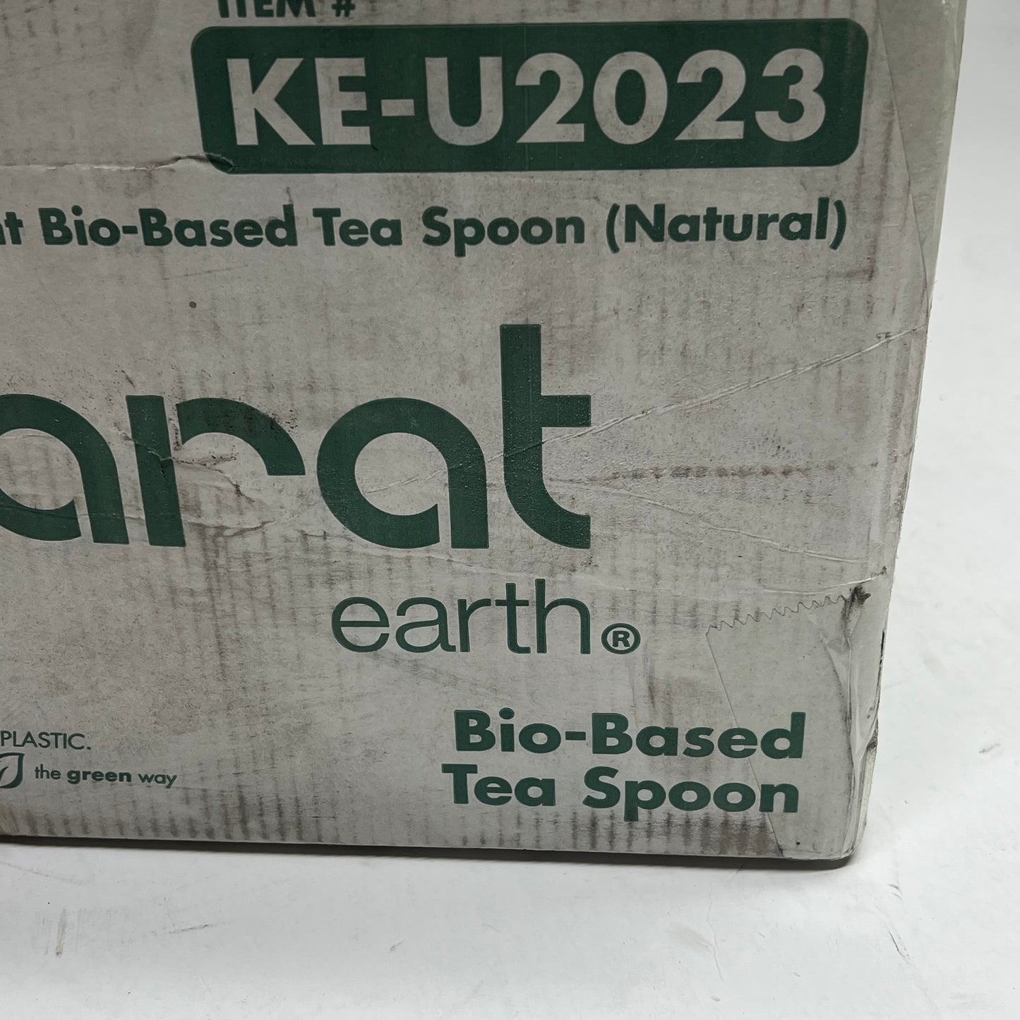 ZA@ KARAT (1000 PACK) Earth Heavy Weight Bio-based Tea Spoons  Tan KE-U2023