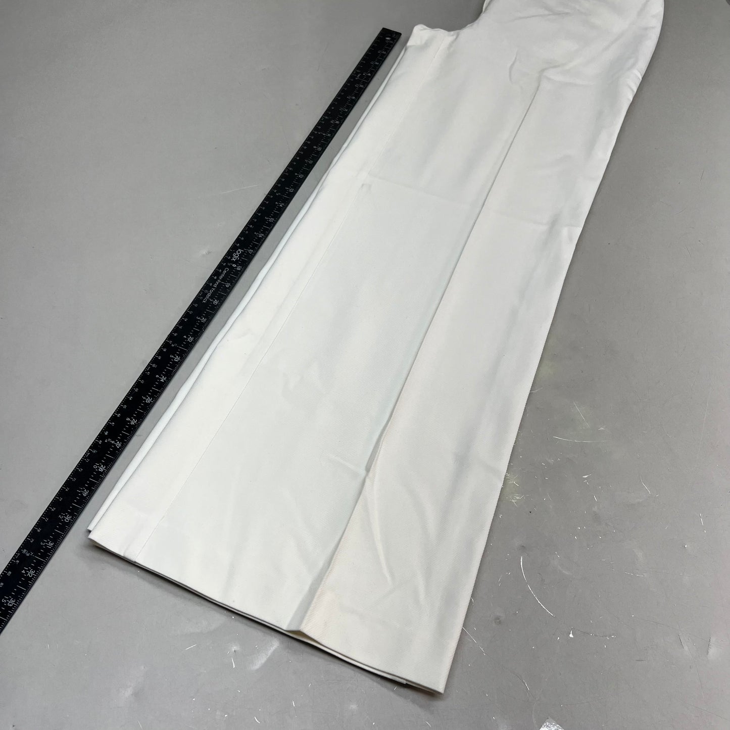 CHICOS Lightweight Straight Wide Leg Pants Women's Sz 0.5 White/Crème