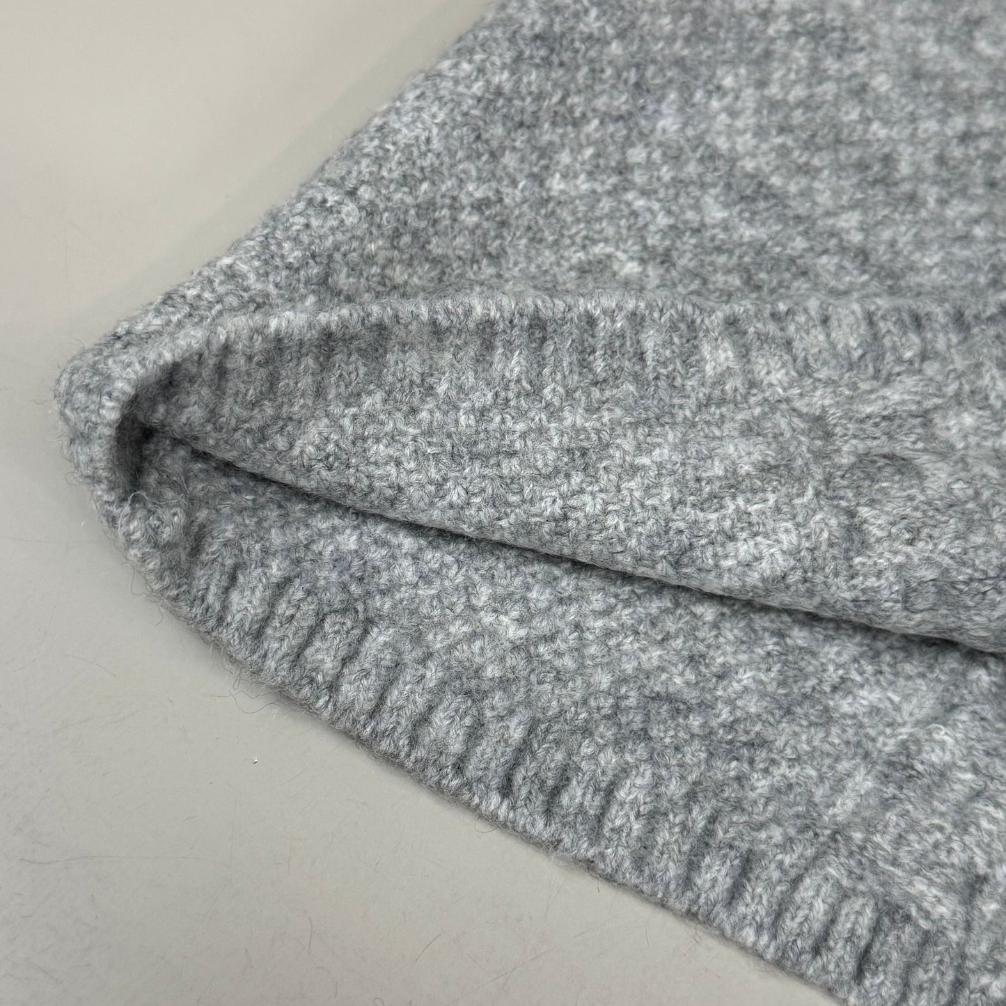 VINCE CAMUTO Cable Knit Sweater Women's Sz-XL Light Heather Grey SC2895