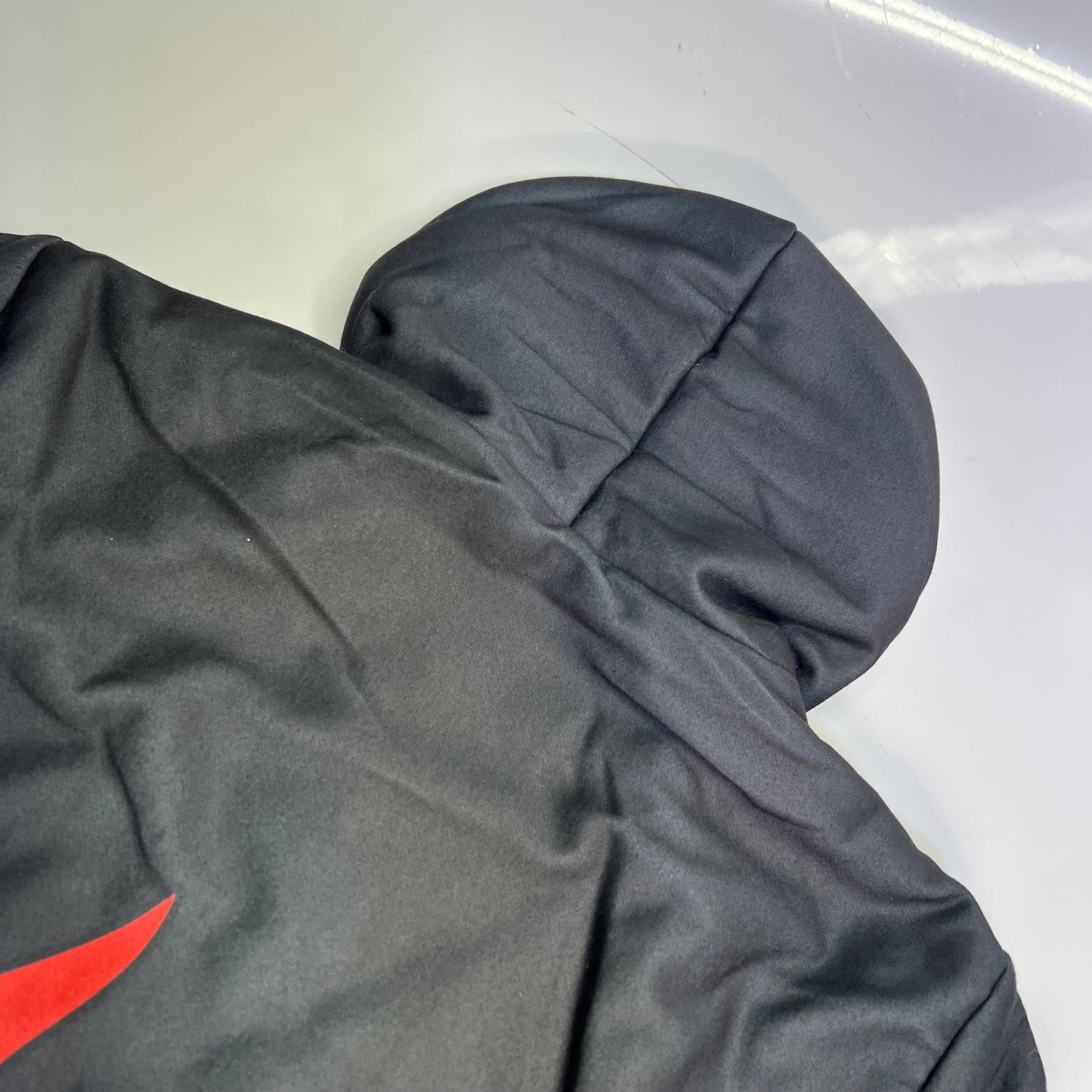 AMERICAN STITCH Flame Coat Jacket Full Zip Men's Sz S Black/Red HD25-T333