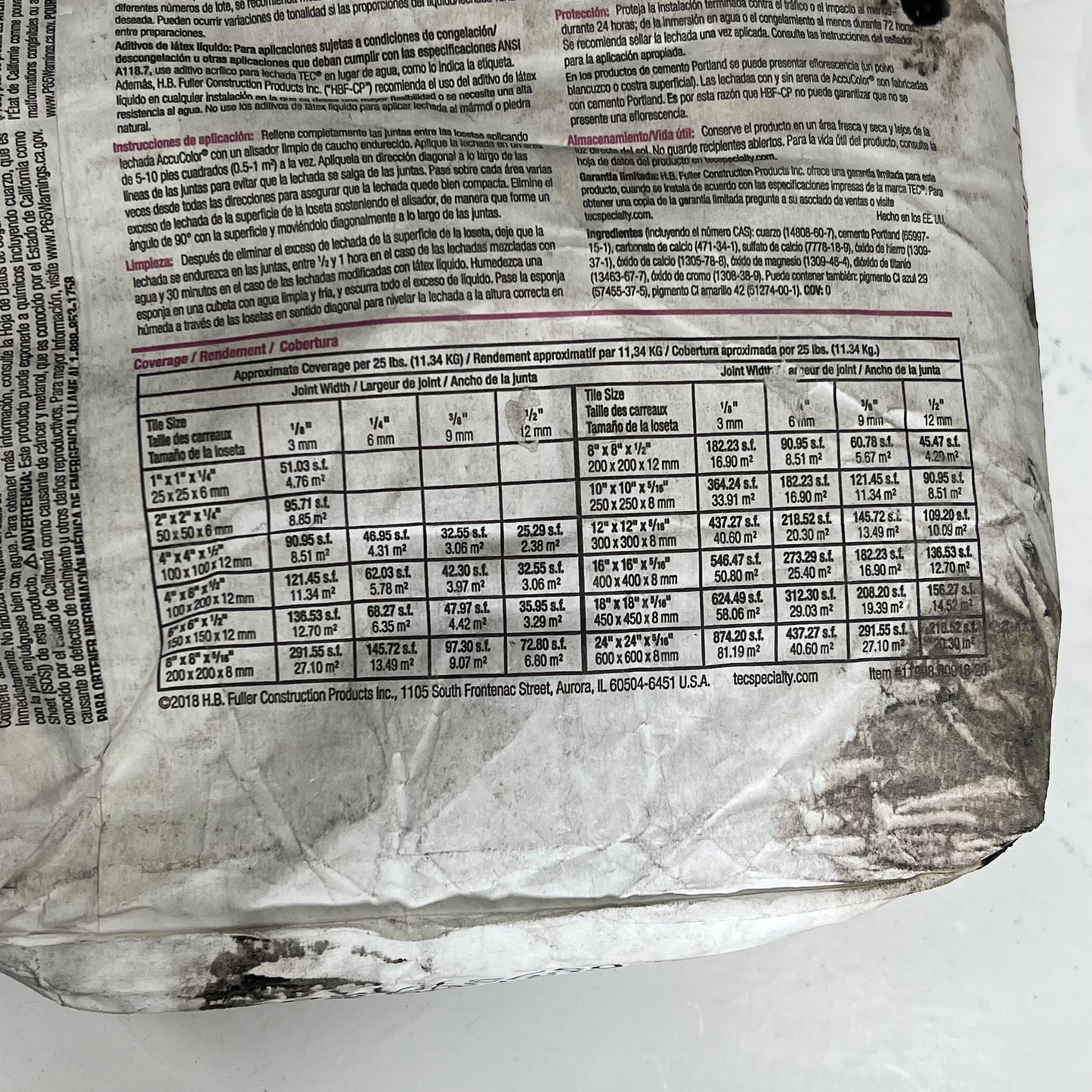 ZA@ TEC Accucolor Premium Sanded Grout Polymer Enhanced 25 Lb Bag 933 Standard Grey 650 |(As-Is)