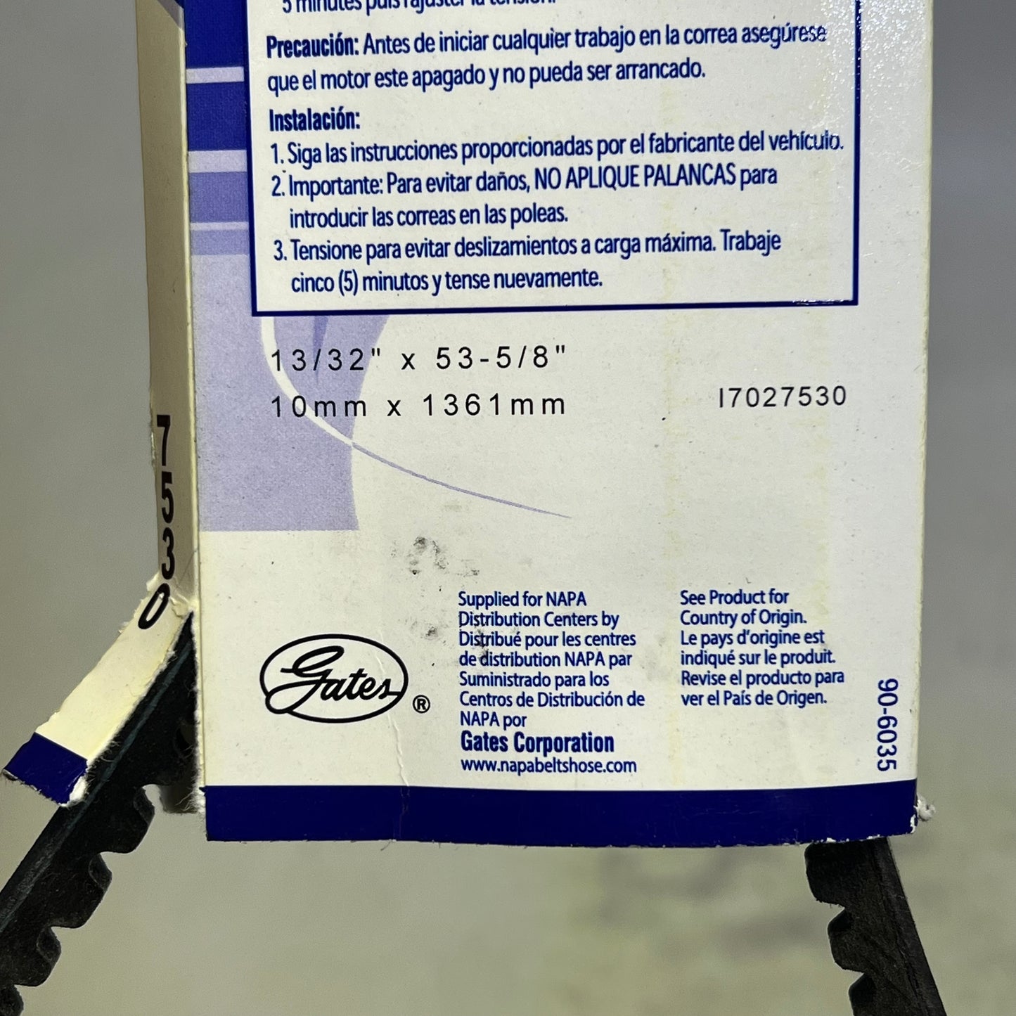 NAPA High Capacity V-Belt For Audi, Pontiac & More HC41 13/32" X 53 7/8" 257530