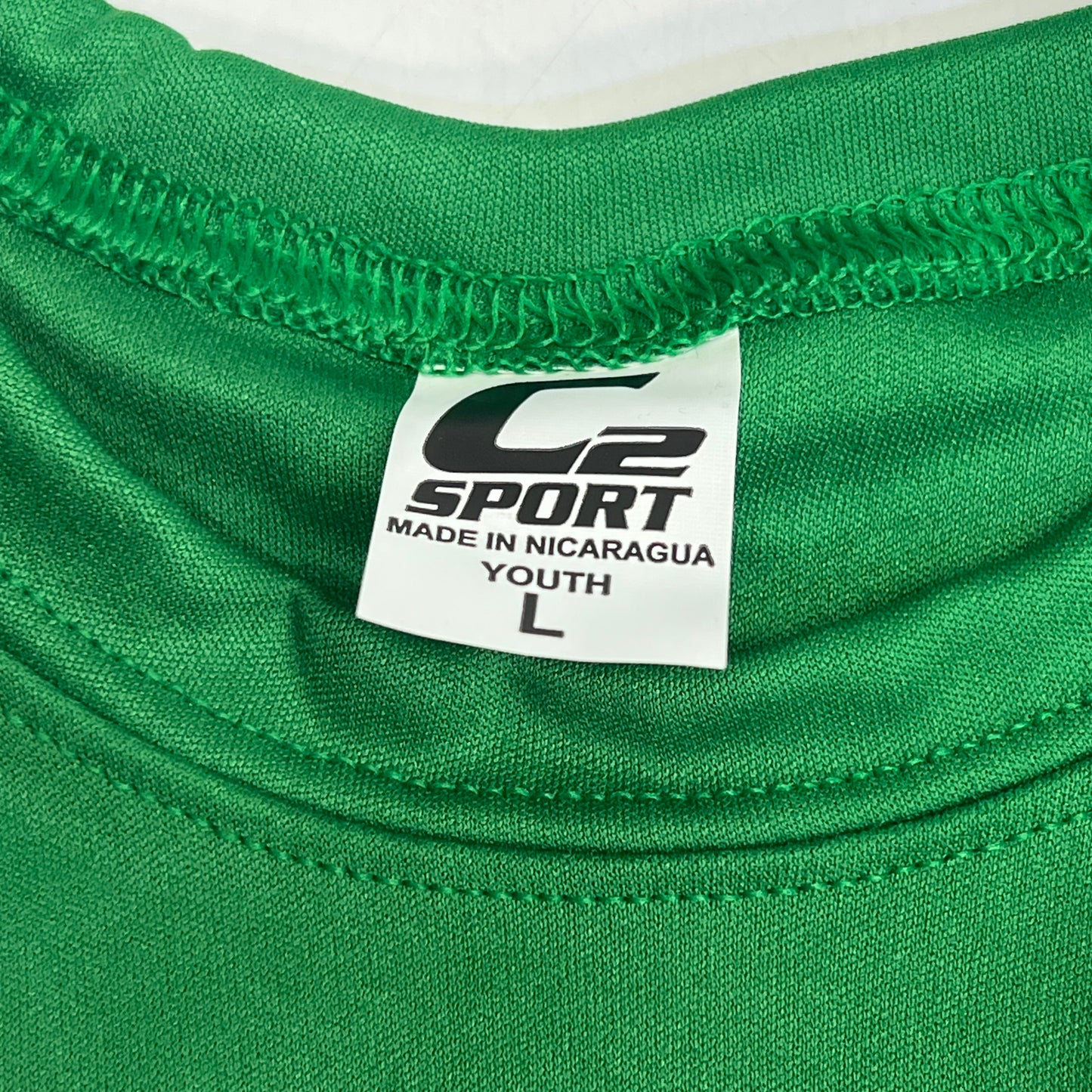 C2 SPORT (5 PACK) Moisture Wick Short Sleeve Work Shirts Youth Sz L Green