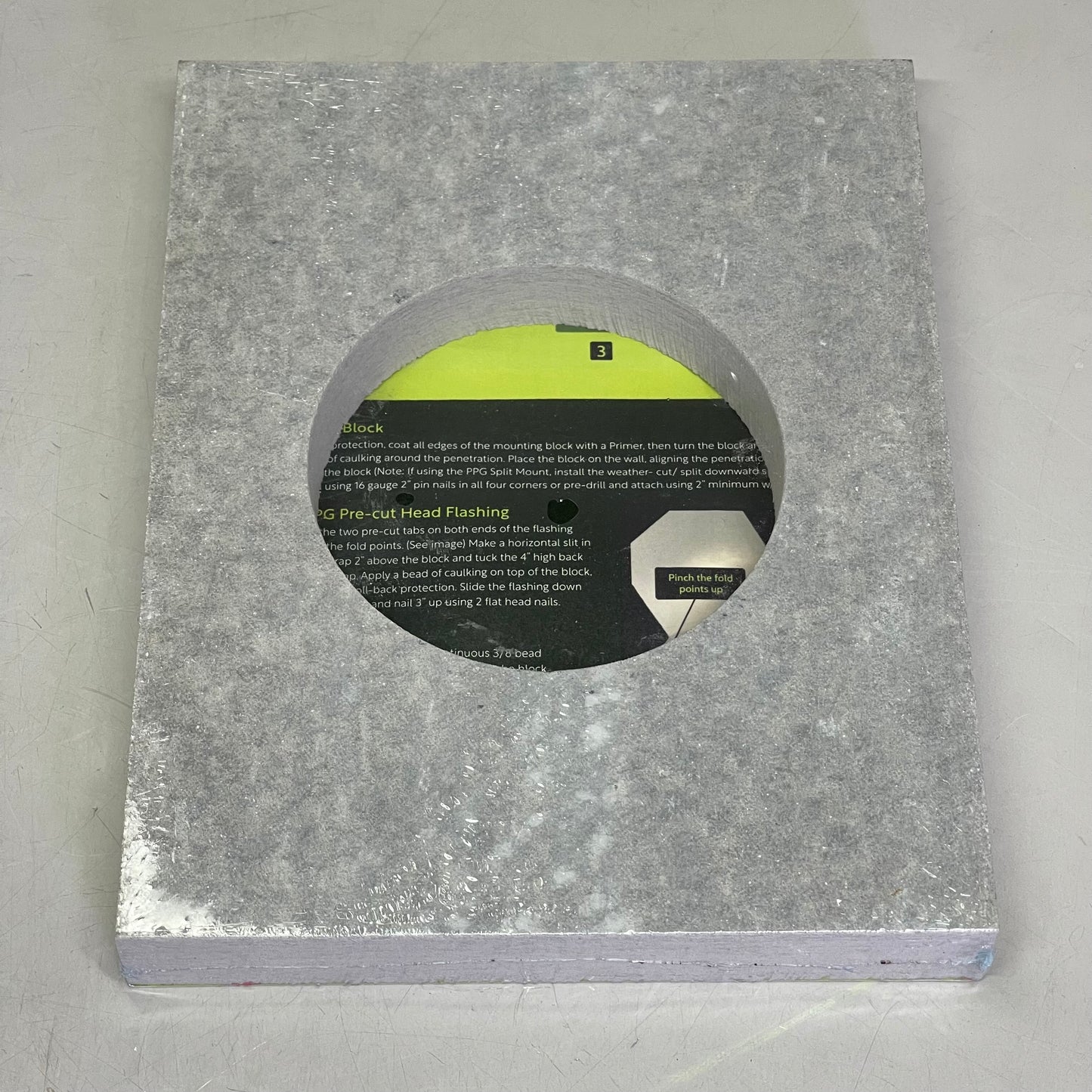 PORTLANDPRODUCTS (10 PACK) Primed Smooth Vent Block O/D 7.25" x 9.25" x I/D 4.25" Grey PPS307VB