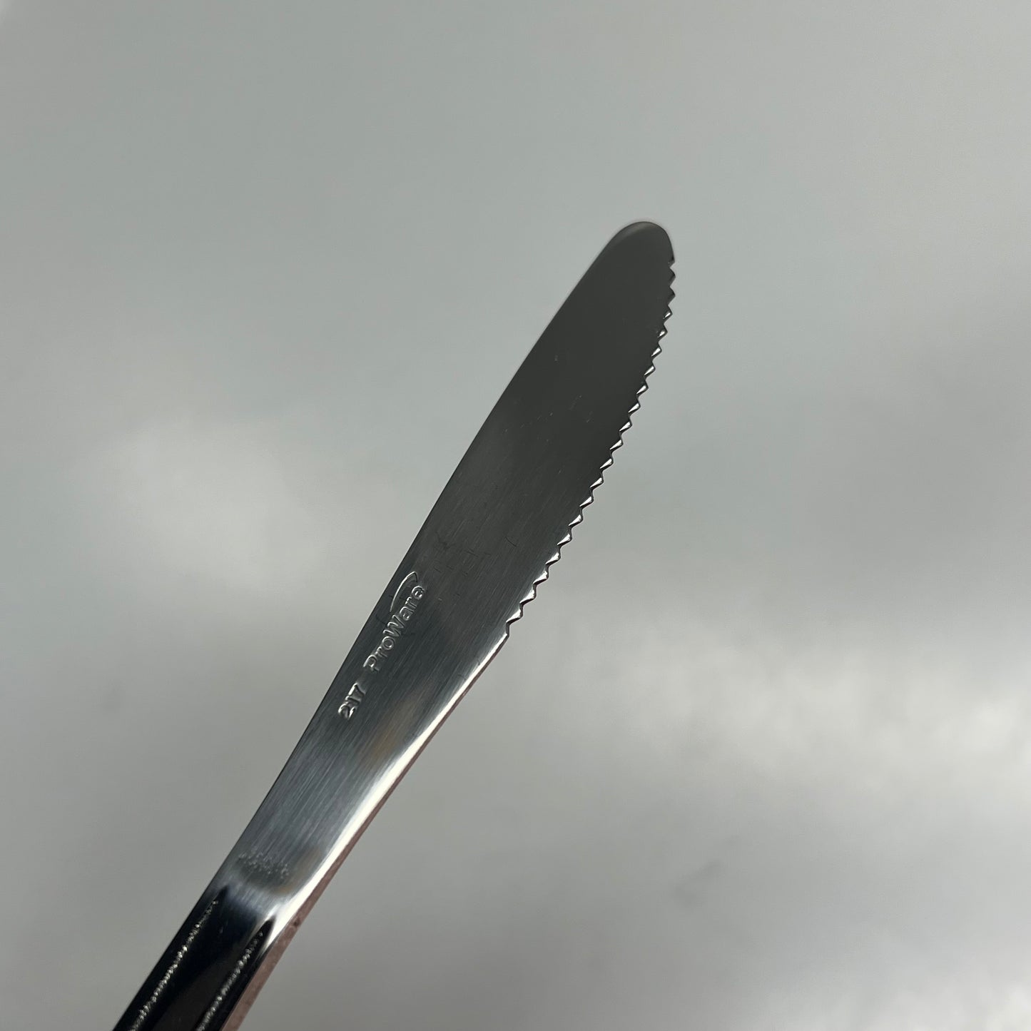 ZA@ PROWARE WINDSOR (12 PACK) Stainless Steel Dinner Knife With Engrave Handle Silver 15924 B