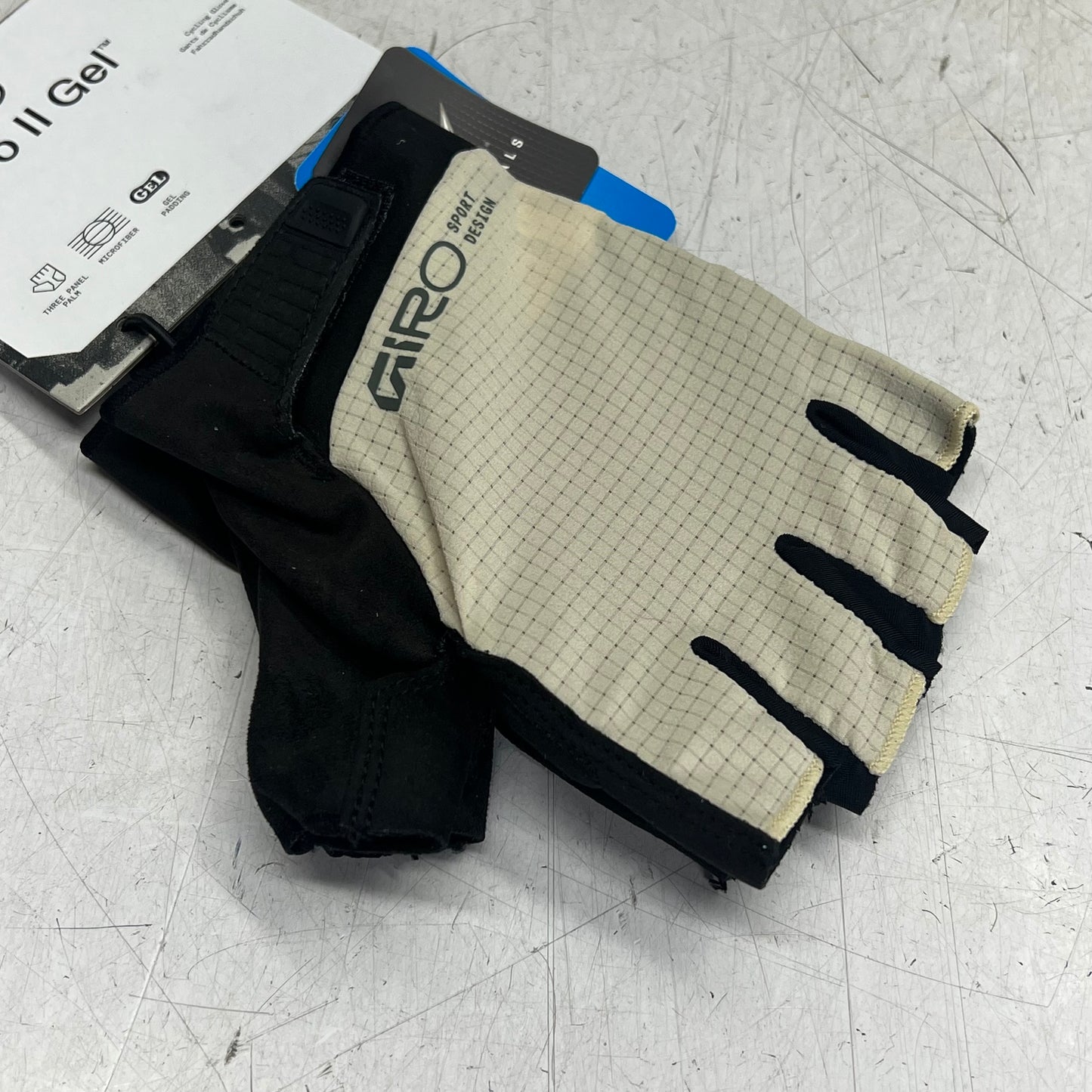 GIRO Bravo Ii Gel Cycling Gloves for Daily Riding  Men's Sz XL Stone 7200641