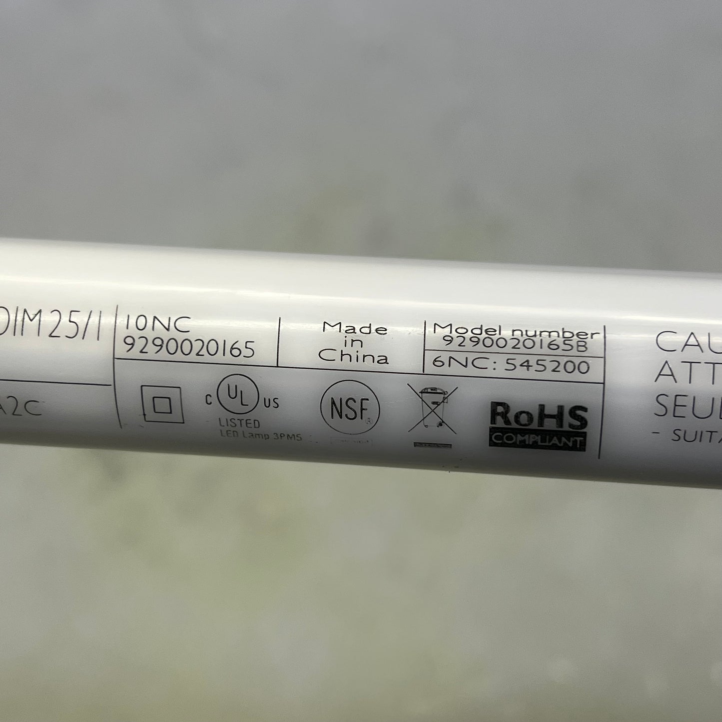 PHILIPS (6 PACK) LED Dimmable Light Tube 15.5 W Frosted 15.5T8 Mas 48-850 If25P1