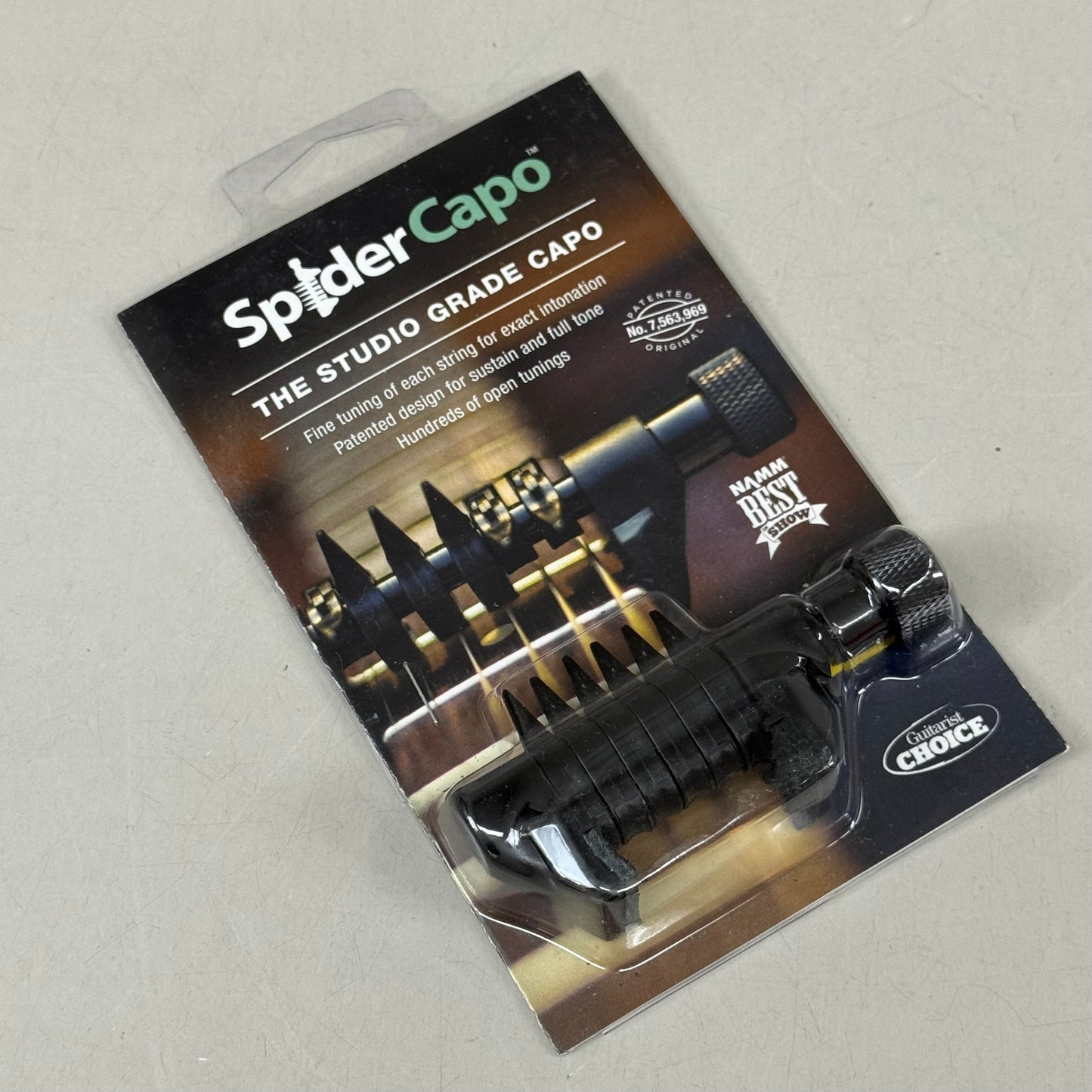 SPIDERCAPO The Studio Grade Capo Guitar Fine Tuning Black