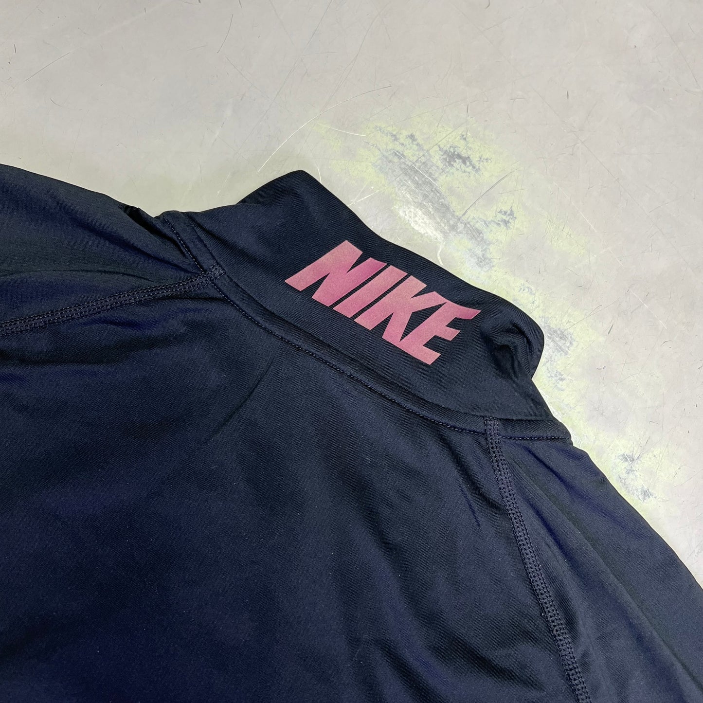 NIKE Nike Pro Warm Sweat Wicking Half Zip Jacket Slim Fit Women's Sz L Black