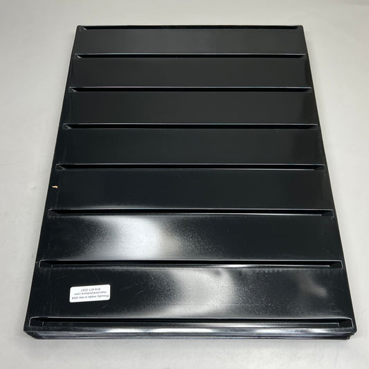 Ice Cream Shelf Liner (25 Pack) P/N 4565 Black 7-Channel Pint Trays