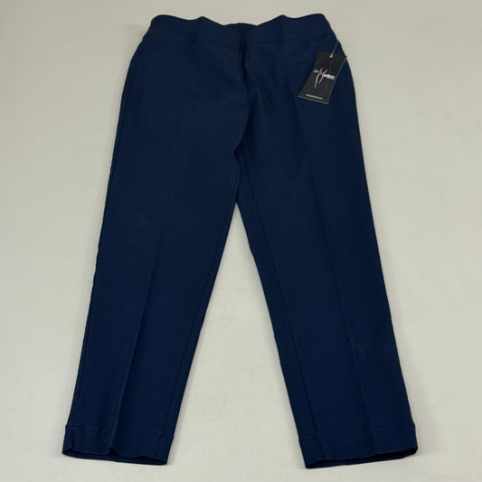 MULTIPLES Ankle Pants Petite Women's Sz 8 Midnight M48716PM