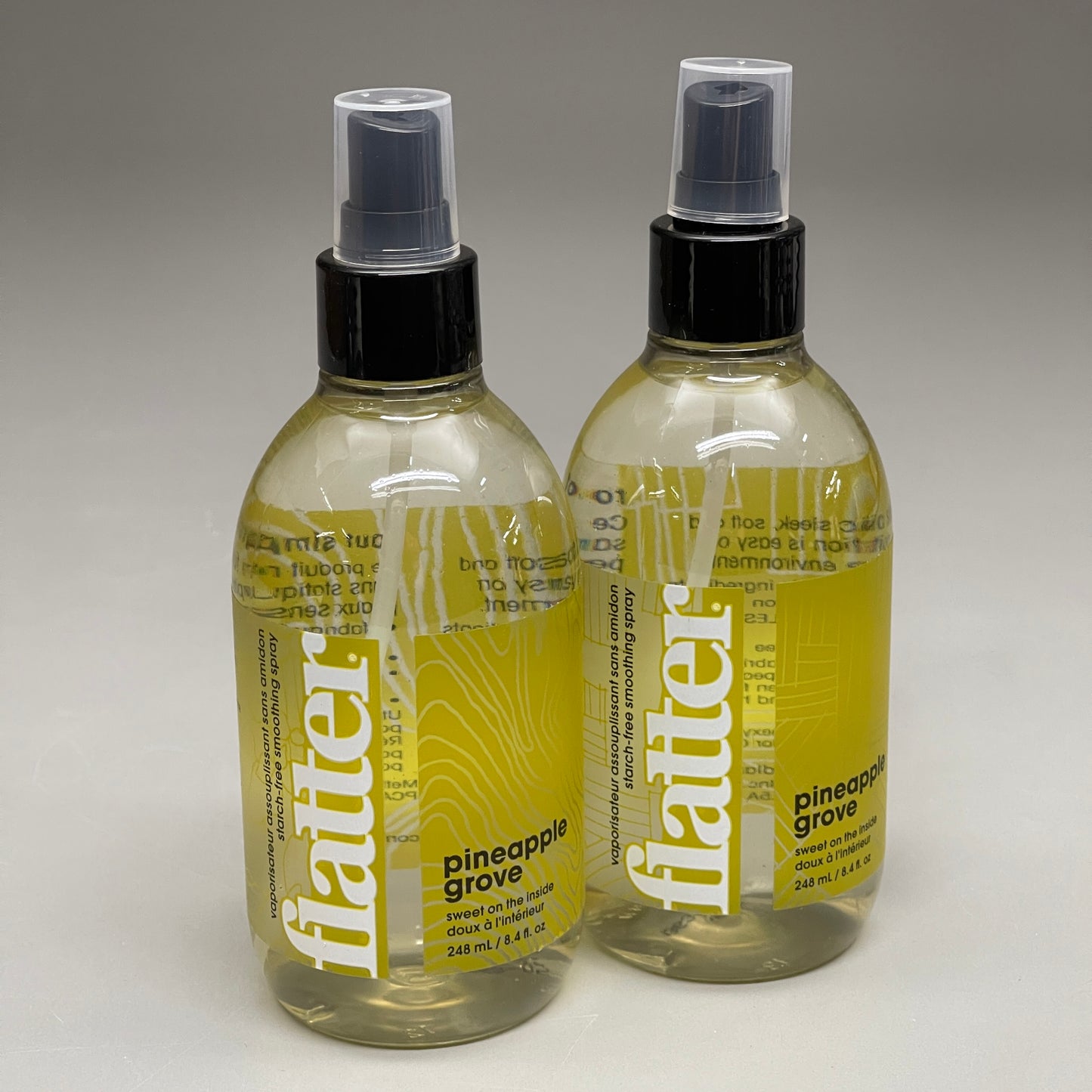 FLATTER (2 PACK) Pineapple Grove Smoothing Fabric Spray 8.4 fl oz R-F08P