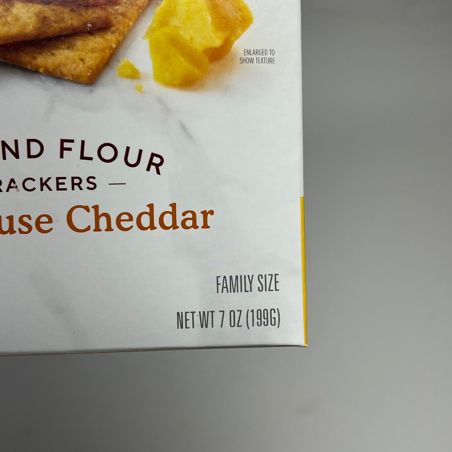 ZA@ SIMPLE MILLS (6 PACK) Farmhouse Cheddar Almond Flour Crackers Family Size 7oz BB 10/26