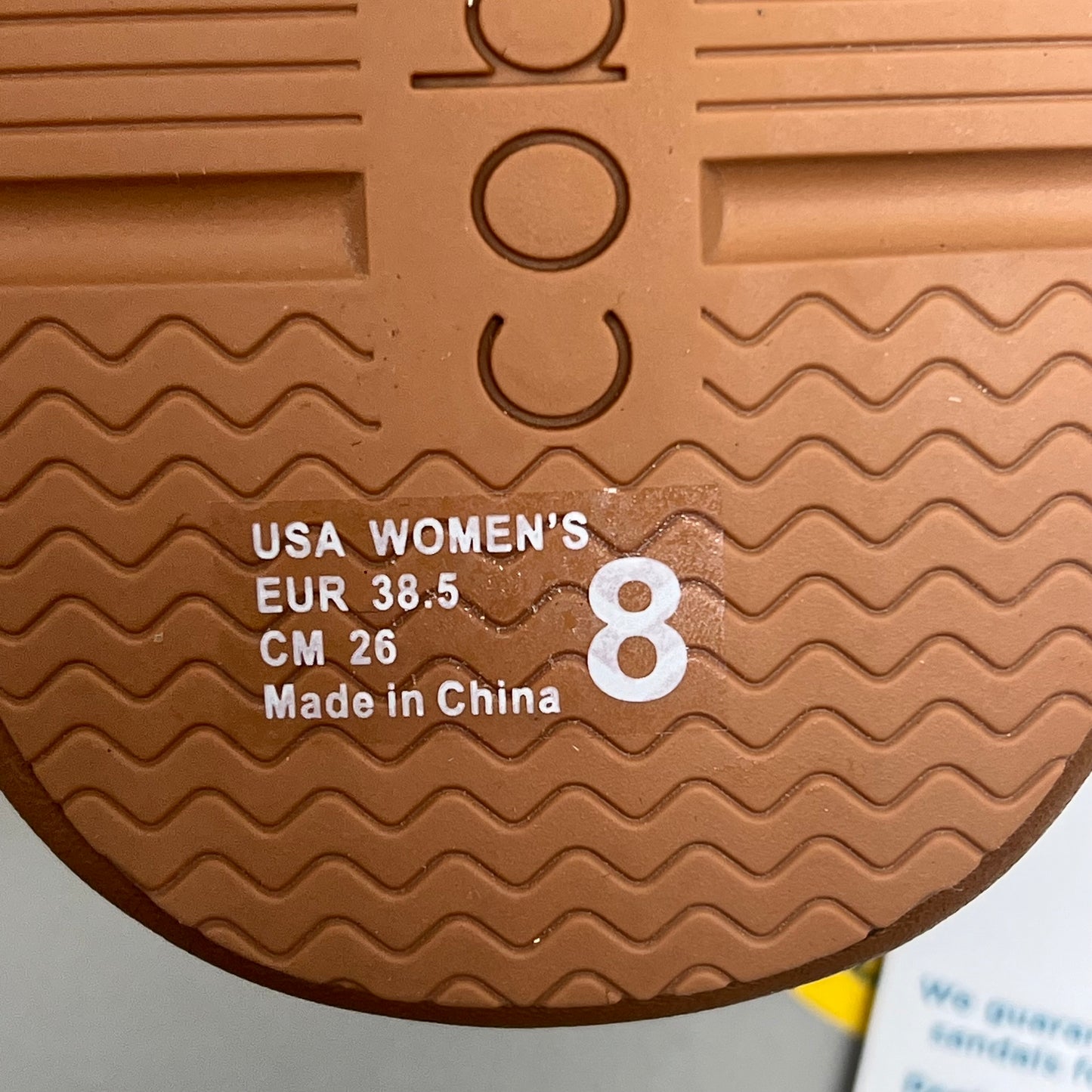 COBIAN Palmilla Braided Synthetic Leather Strap Women's Sz 8 EU 38.5 Cream PAL25-110-8