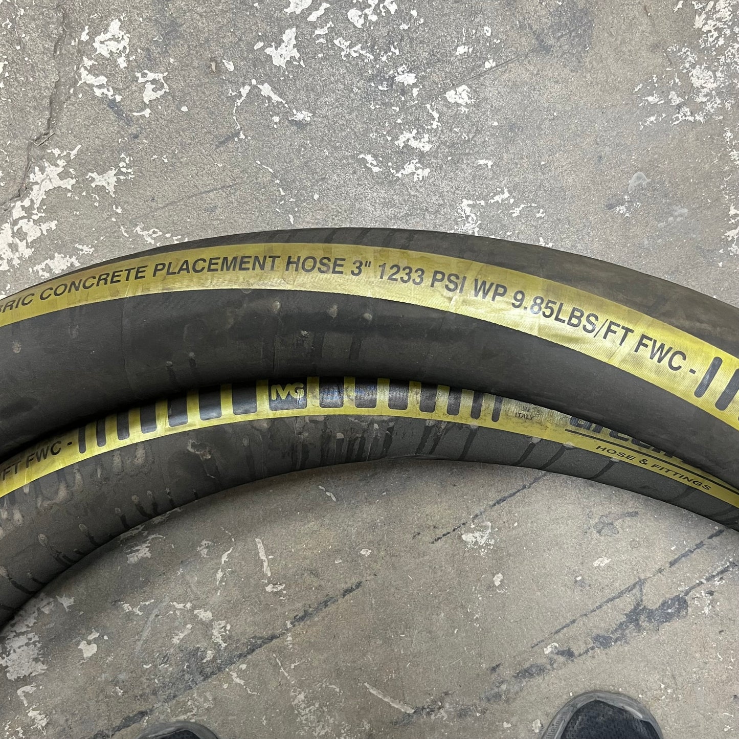 GREEN LINE 3” FABRIC REINFORCED CONCRETE PLACEMENT HOSE 783-300