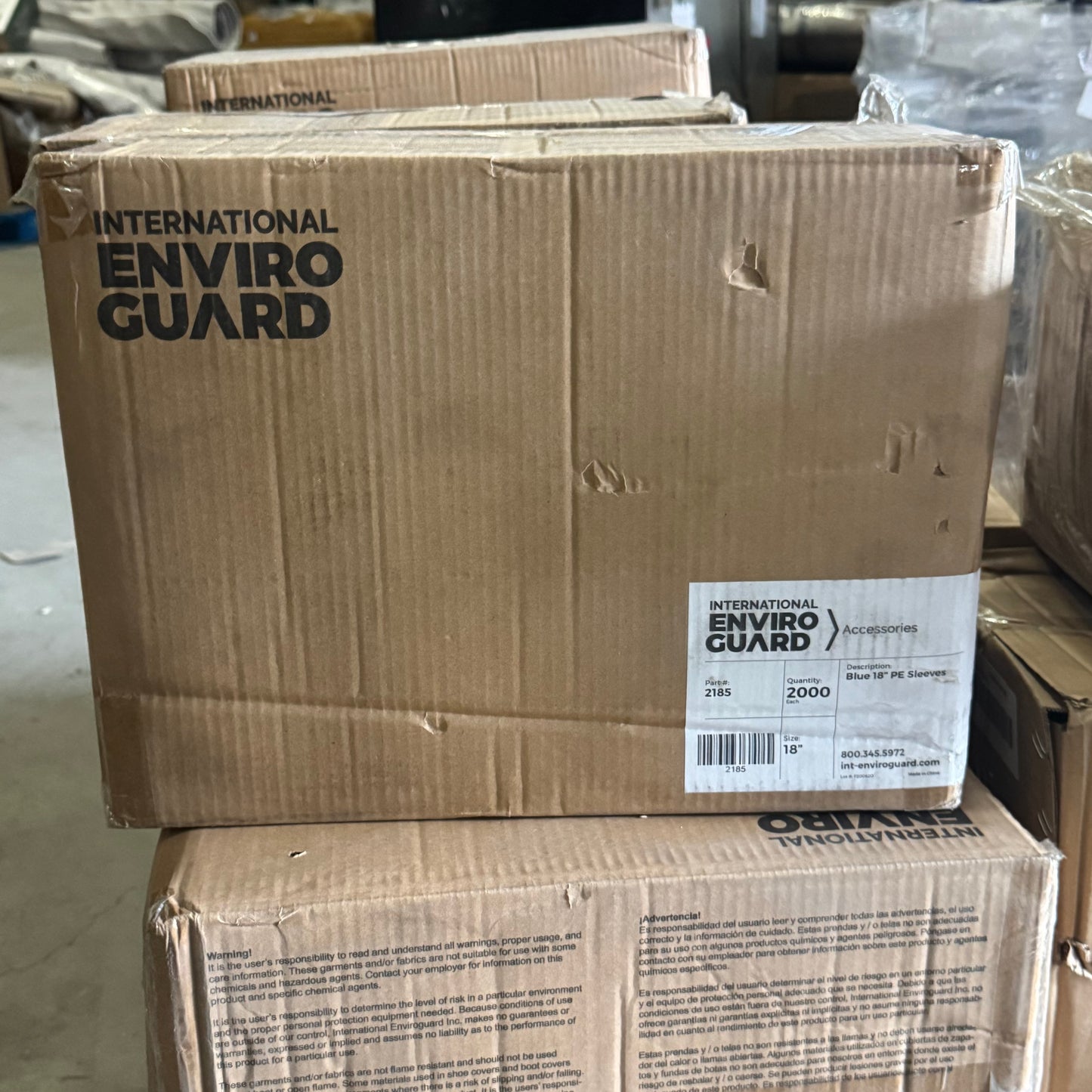 ZA@ Pallet of MIXED Floor Mounted Corner Guard, Polypropylene White & Blue Beard Restraint