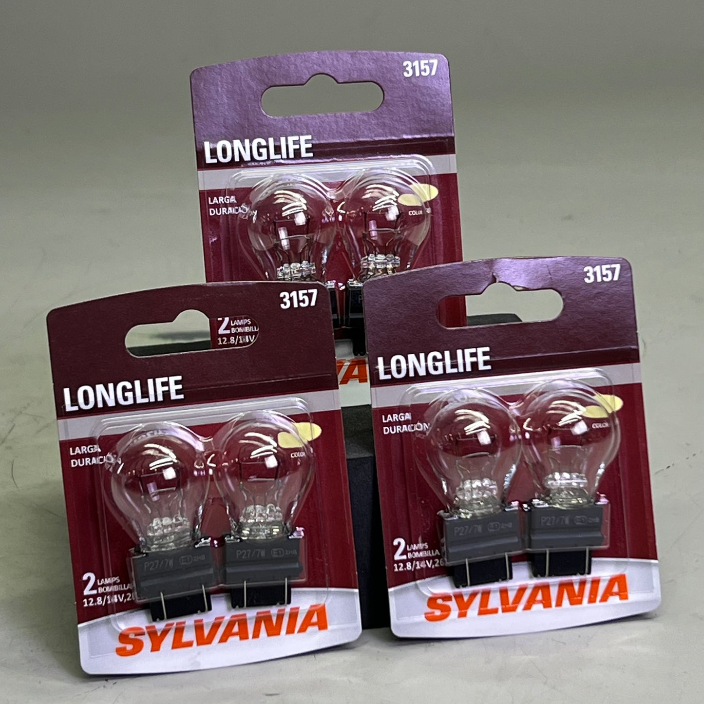SYLVANIA (6 Bulb) Long Life Mini Bulb Clear 3157