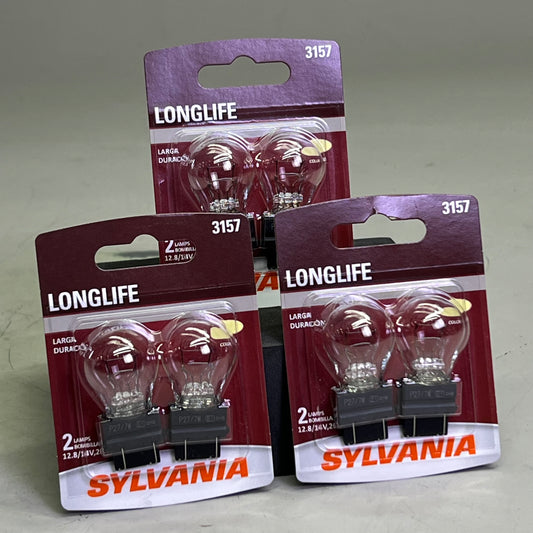 SYLVANIA (6 Bulb) Long Life Mini Bulb Clear 3157