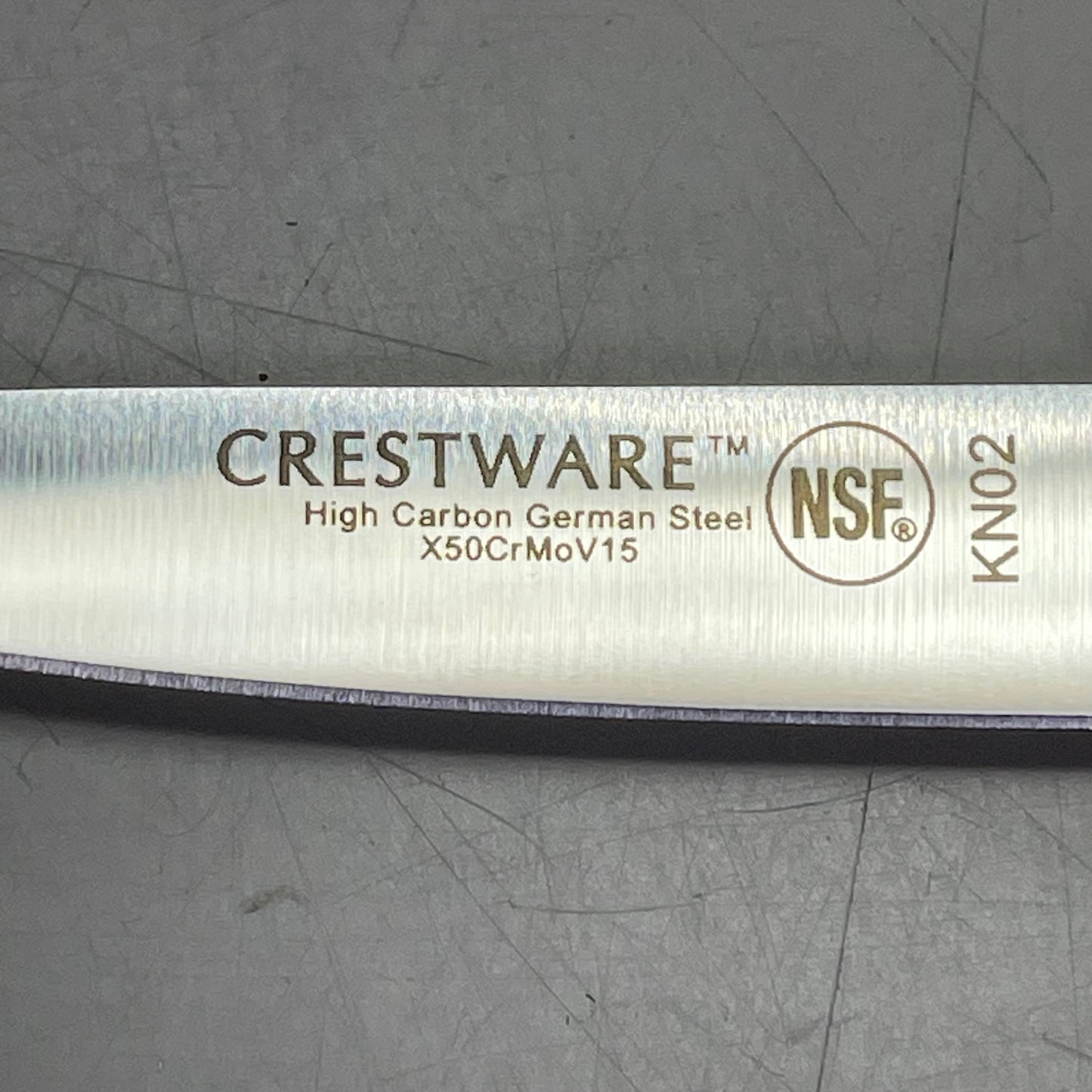 CRESTWARE (3-PACK!) Paring Knife 3.5" White Handle High Carbon German Steel KN02