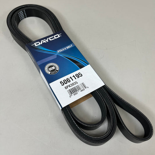 DAYCO Straight Poly V Belt Deep Rib Depth Deep K-Section EPDM .54" L 5061195