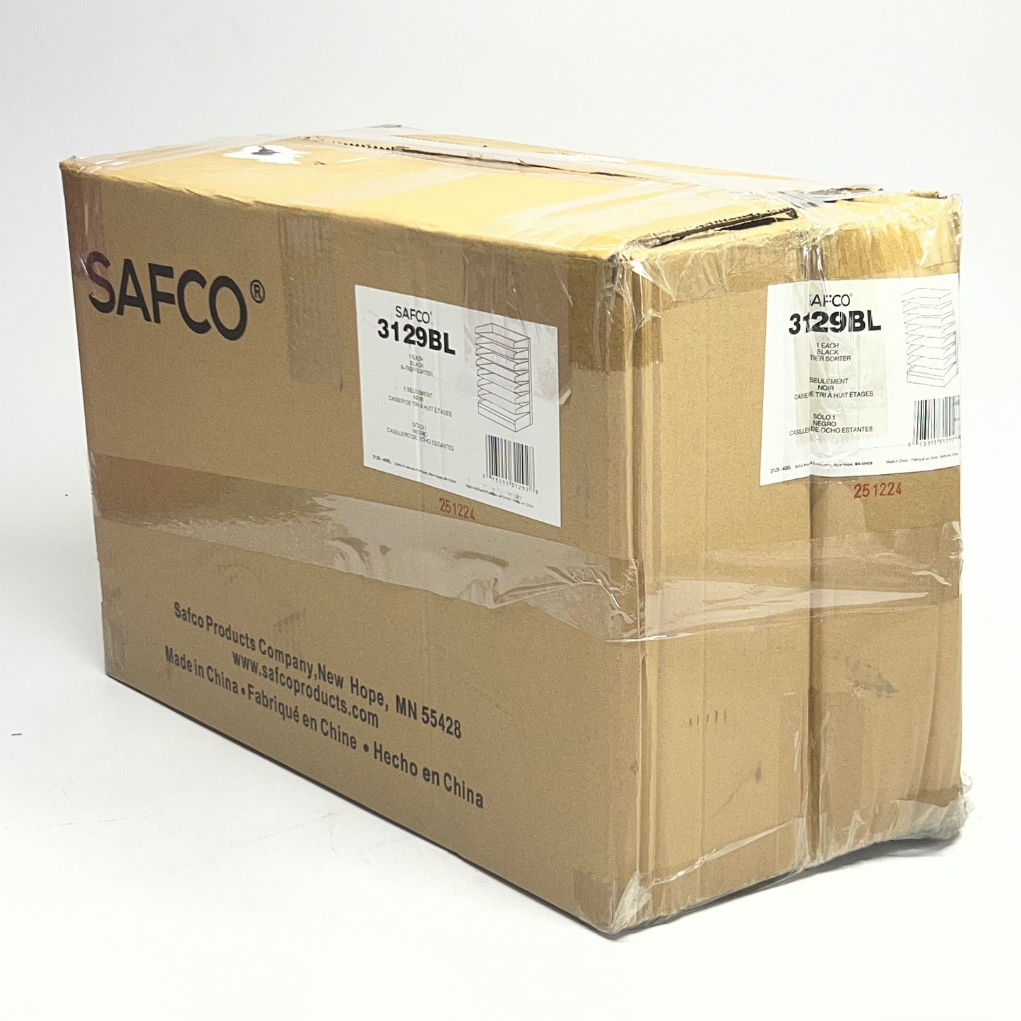 SAFCO Steel Desk Tray Sorter 8 Shelf 3129BL
