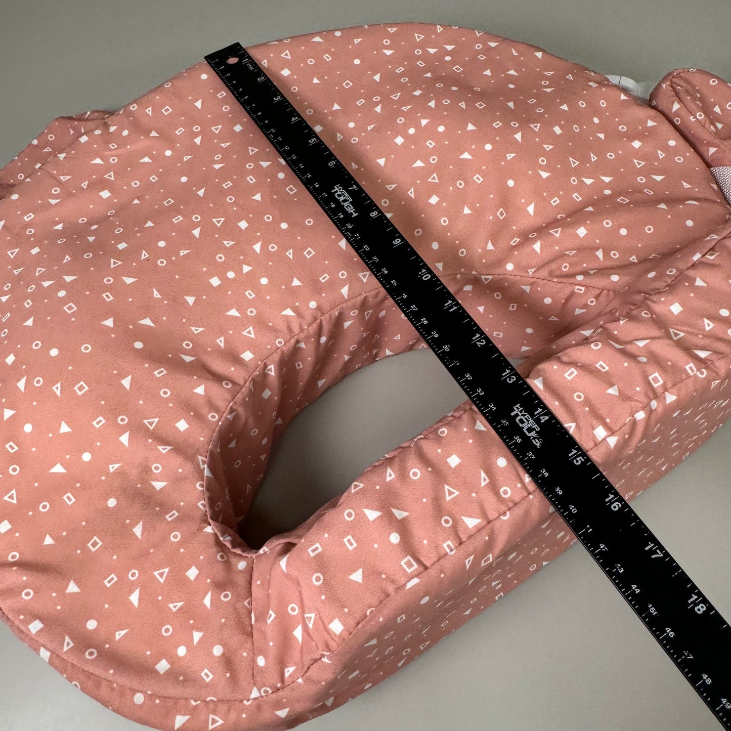 ZA@ MY BREAST FRIEND Original Side Pocket Nursing Pillow Support Dusty Rose 22" x 15"