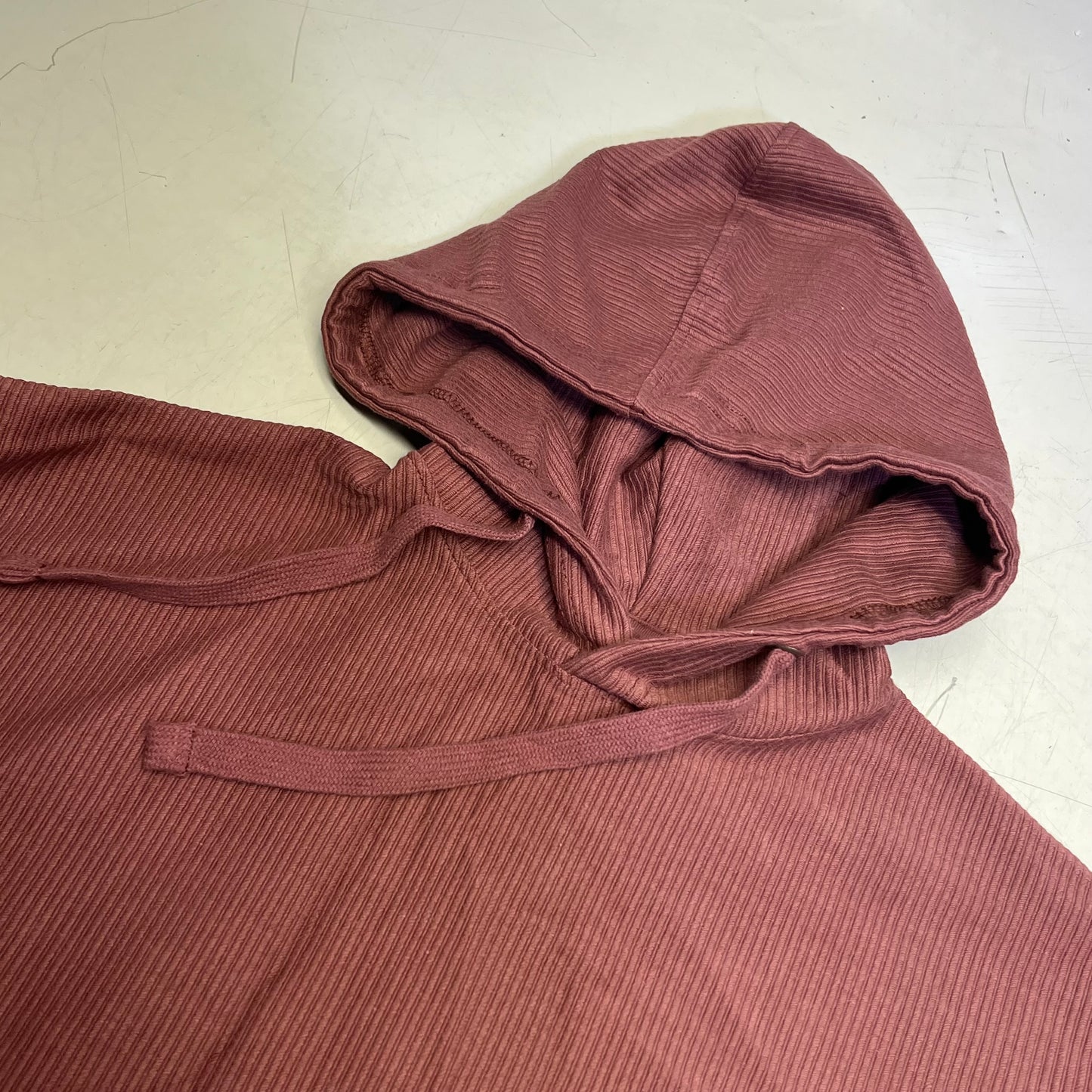 OUTFITTER TRADING CO Juneau Alaska Ribbed Souvenir Hoodie Women's Sz S Maroon