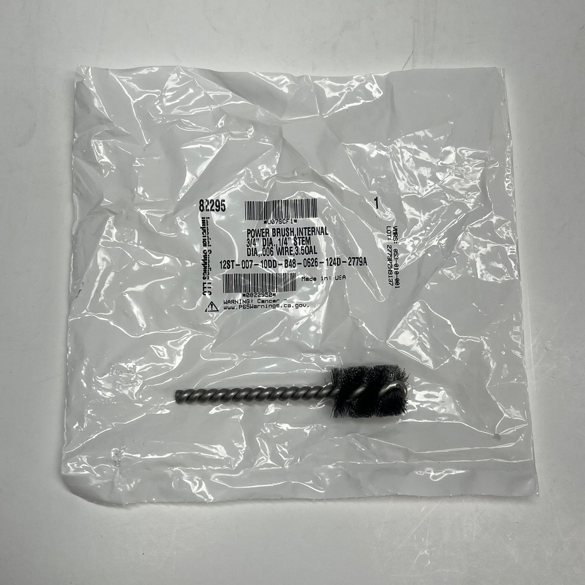 IMPERIAL SUPPLIES (6 PACK) Power Brush Internal 3/4" Dia 1/4" Stem Dia 82295