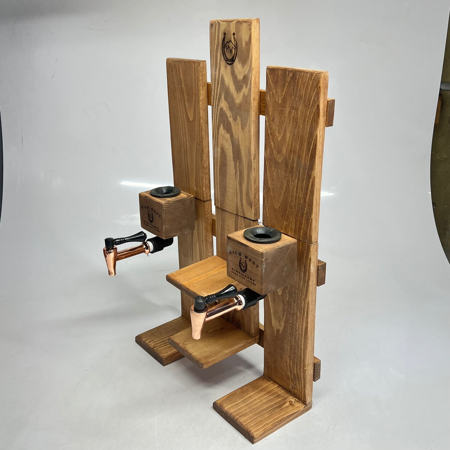 HIGH WEST DISTILLERY Park City Distillery Wall Mount Liquor Bottle Dispenser