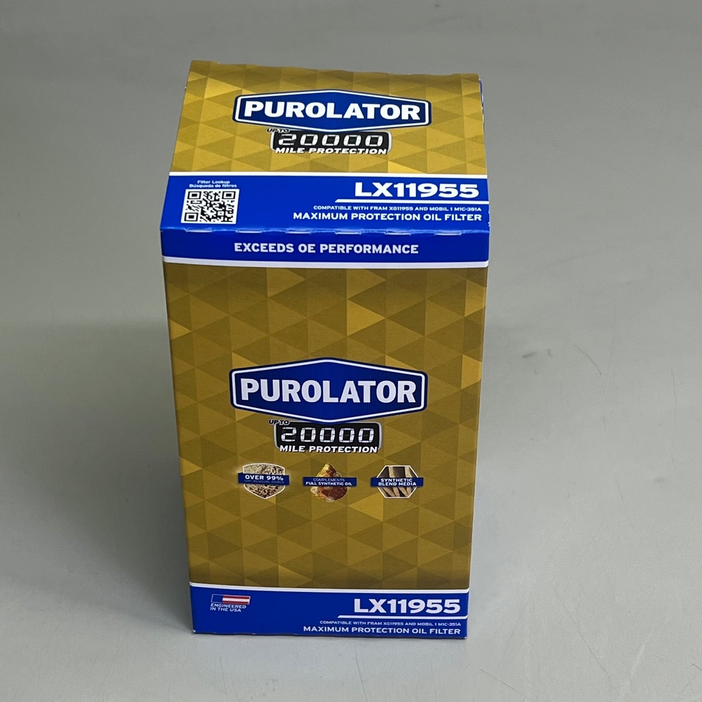 PUROLATOR Advanced Filtration Technology 20K Oil Filter Maximum Protection LX11955