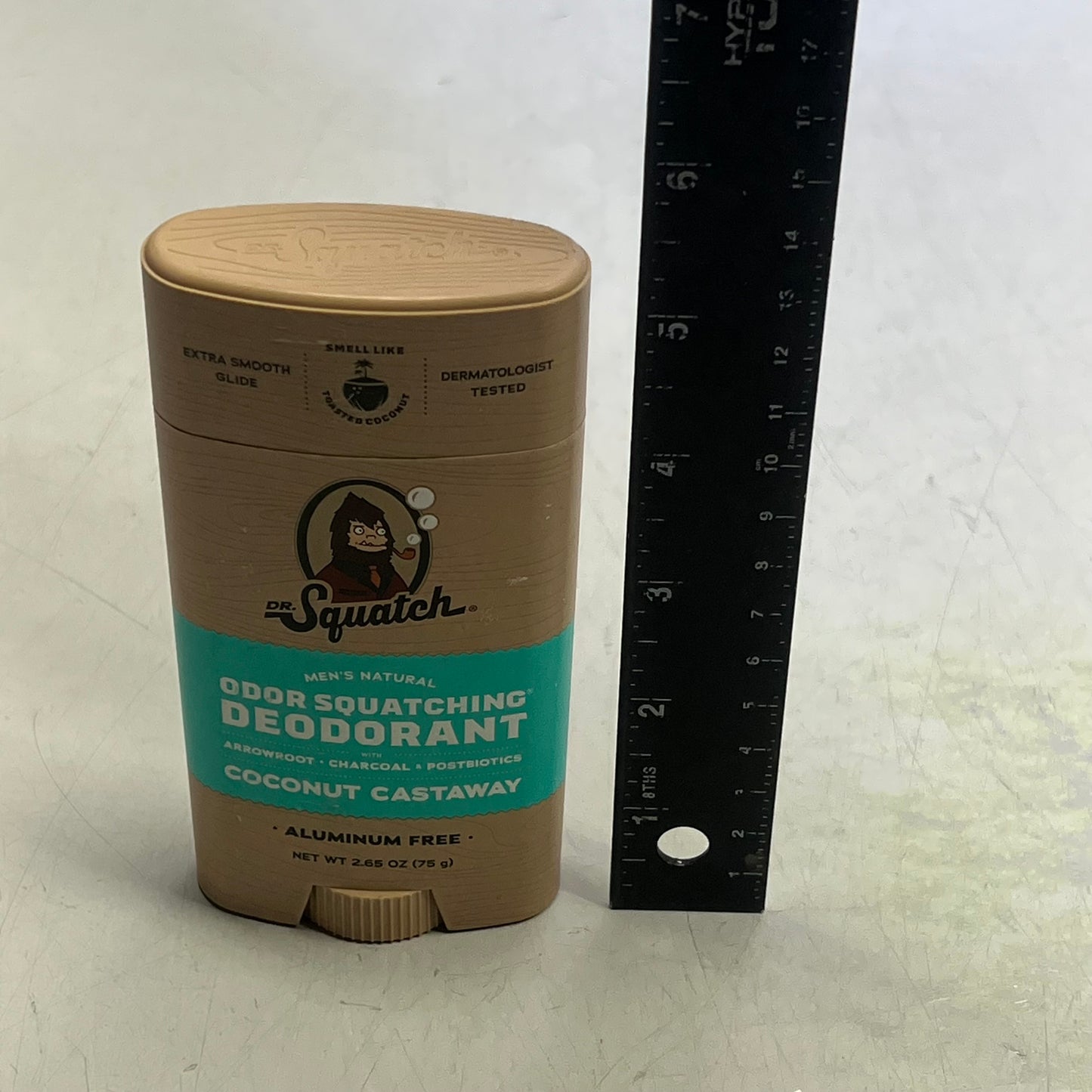 DR SQUATCH (2 PACK) Natural Deodorant For Men Coconut Castaway Scent 2.65 Oz