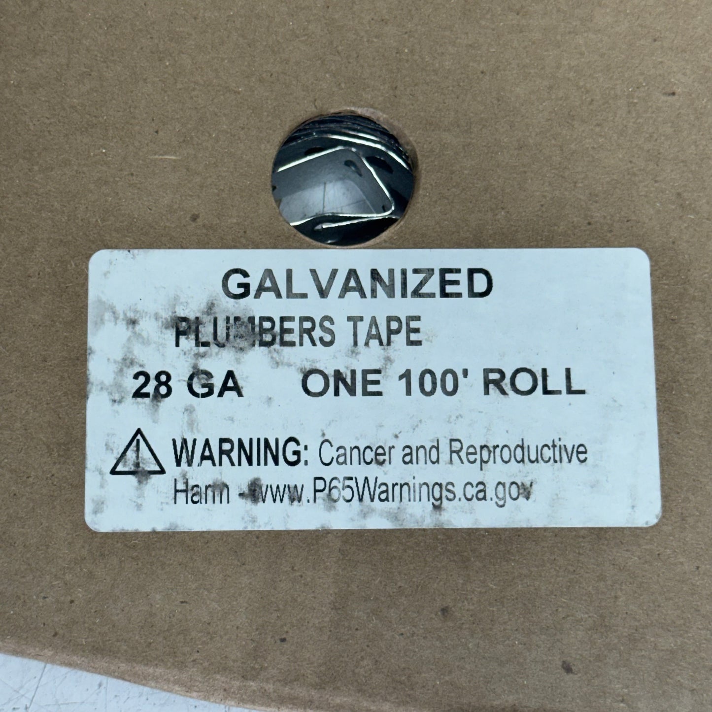 Galvanized Plumbers Tape 28 Ga Sz 100' Roll