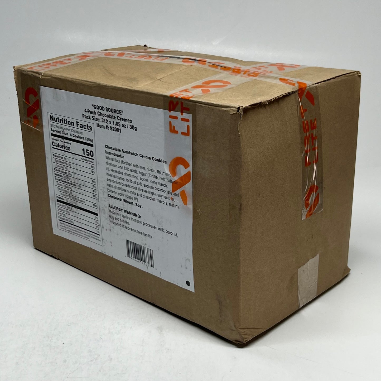 ZA@ GOOD SOURCE (312 PACK) Chocolate Cremes Cookies 92001