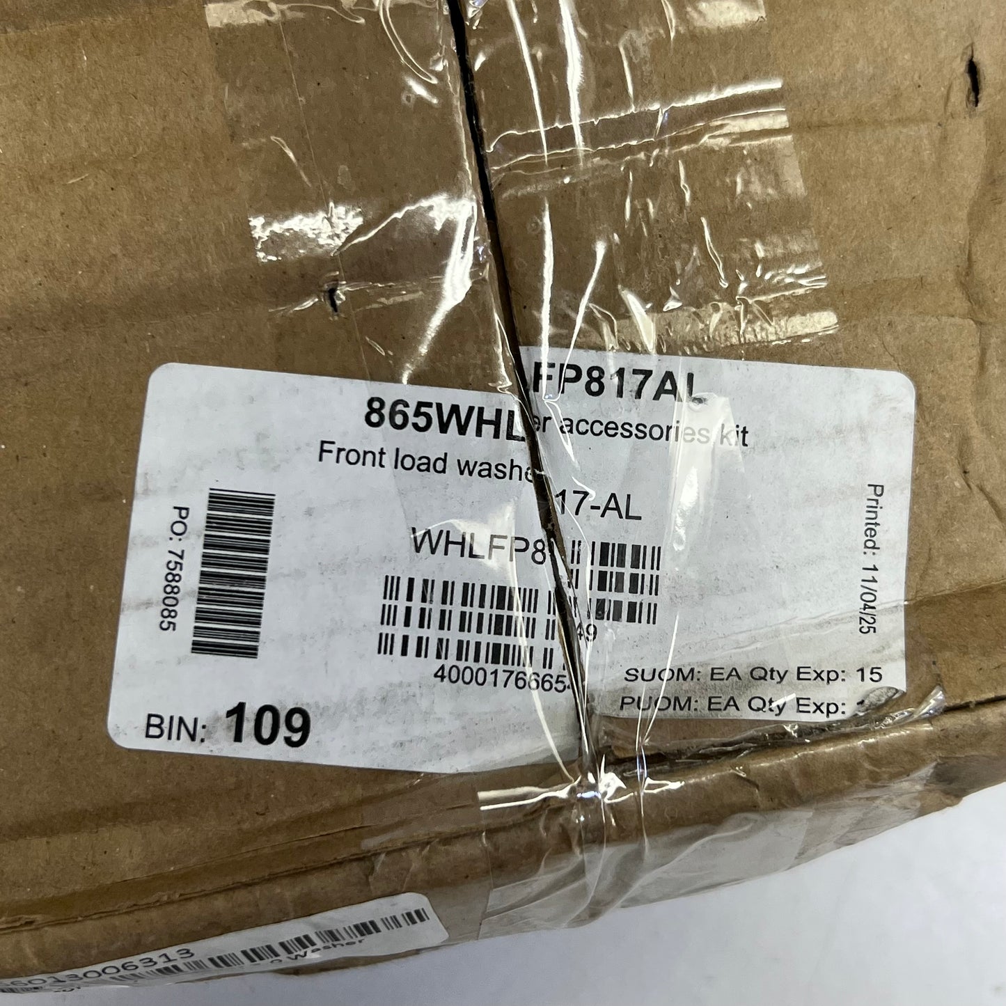 LAUNDTYLUX Front Load Washer Accessories Kit 865WHLFP817AL