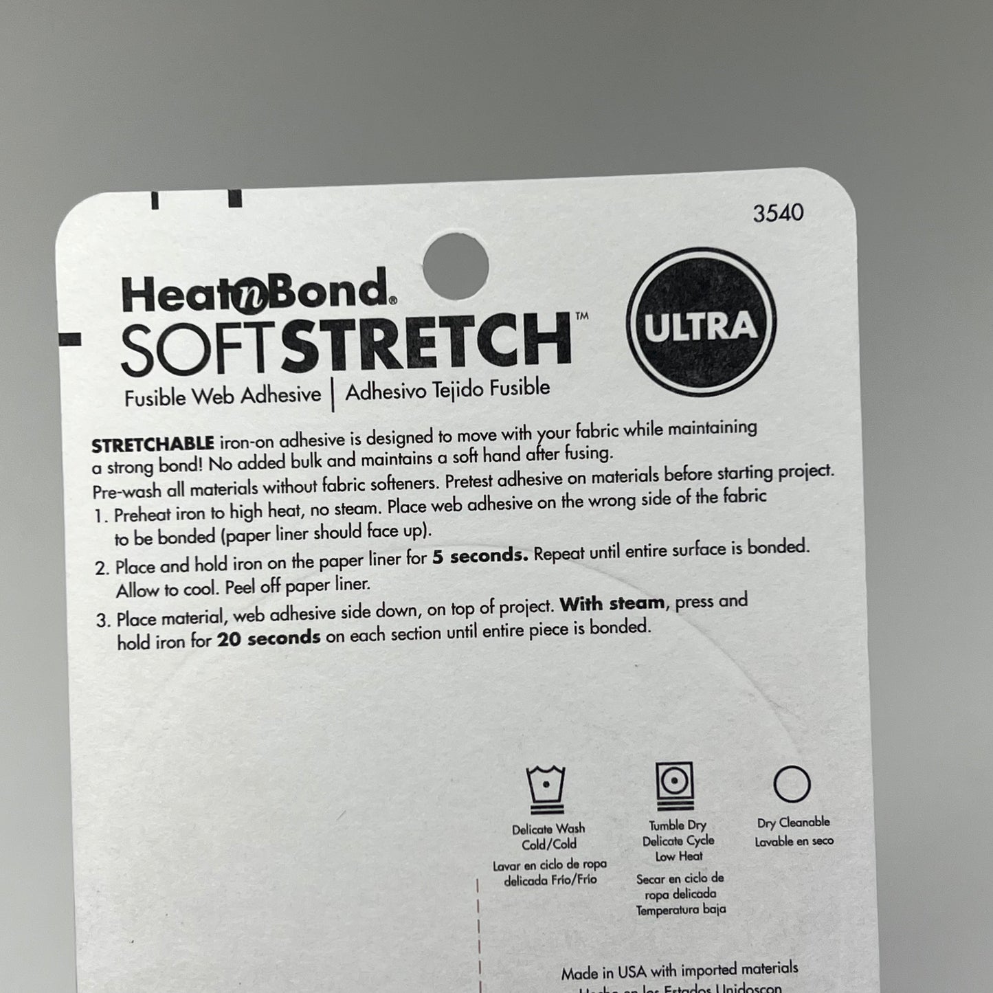 THERM O WEB (4 PACK) Heat N Bond Soft Stretch Iron on Web 5/8"x10yds White 3540